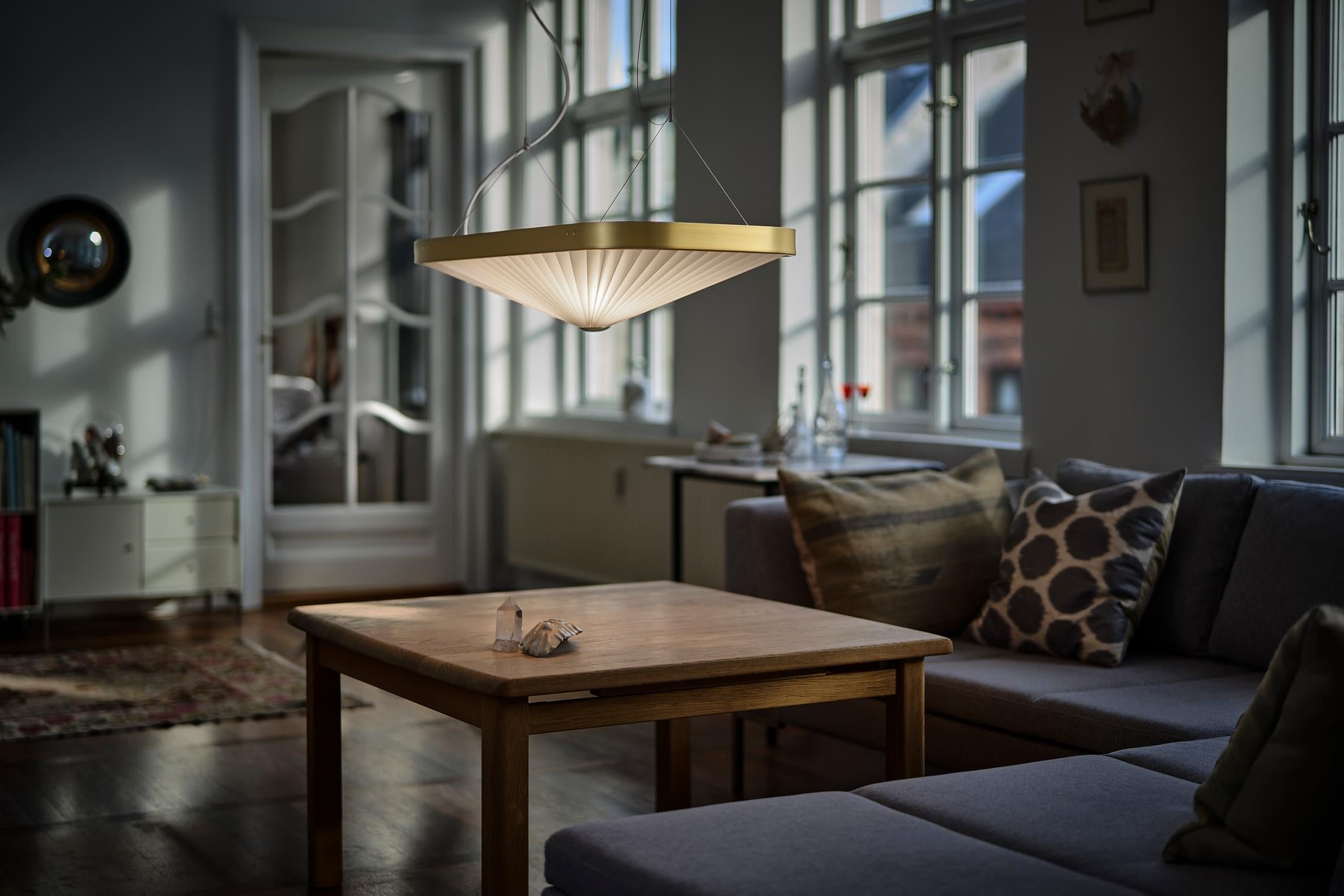 Závěsné svítidlo MODEL 197 CELINE bílé se zlatým