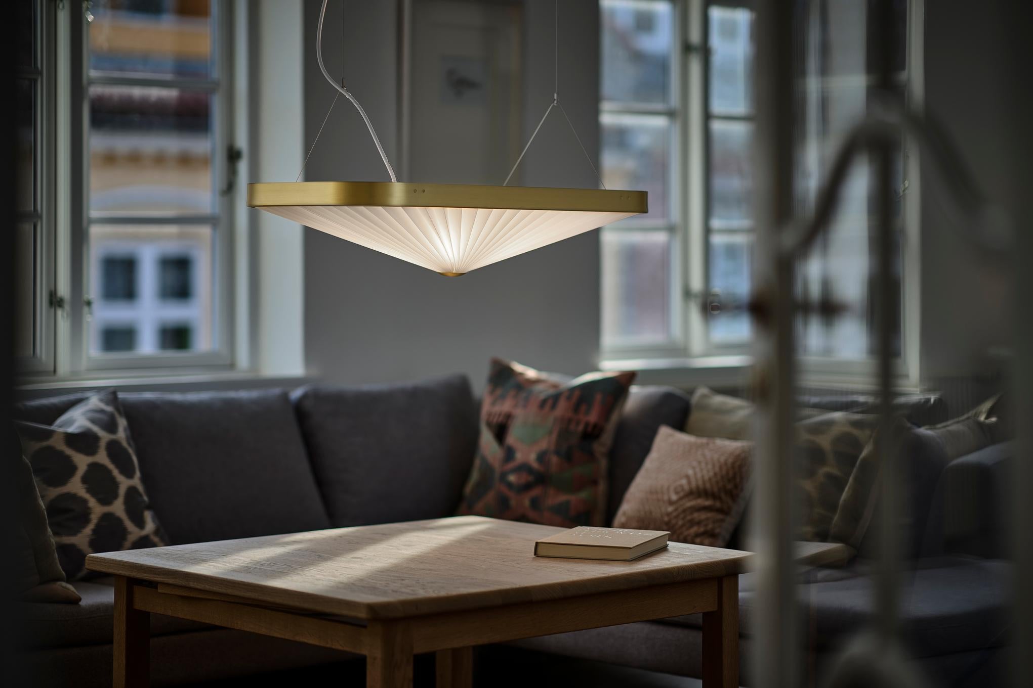 Závěsné svítidlo MODEL 197 CELINE bílé se zlatým