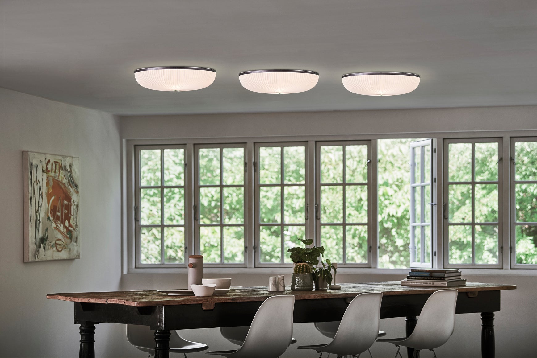 Nástěnná lampa MODEL 236 LAMELLA bílá se zlatou