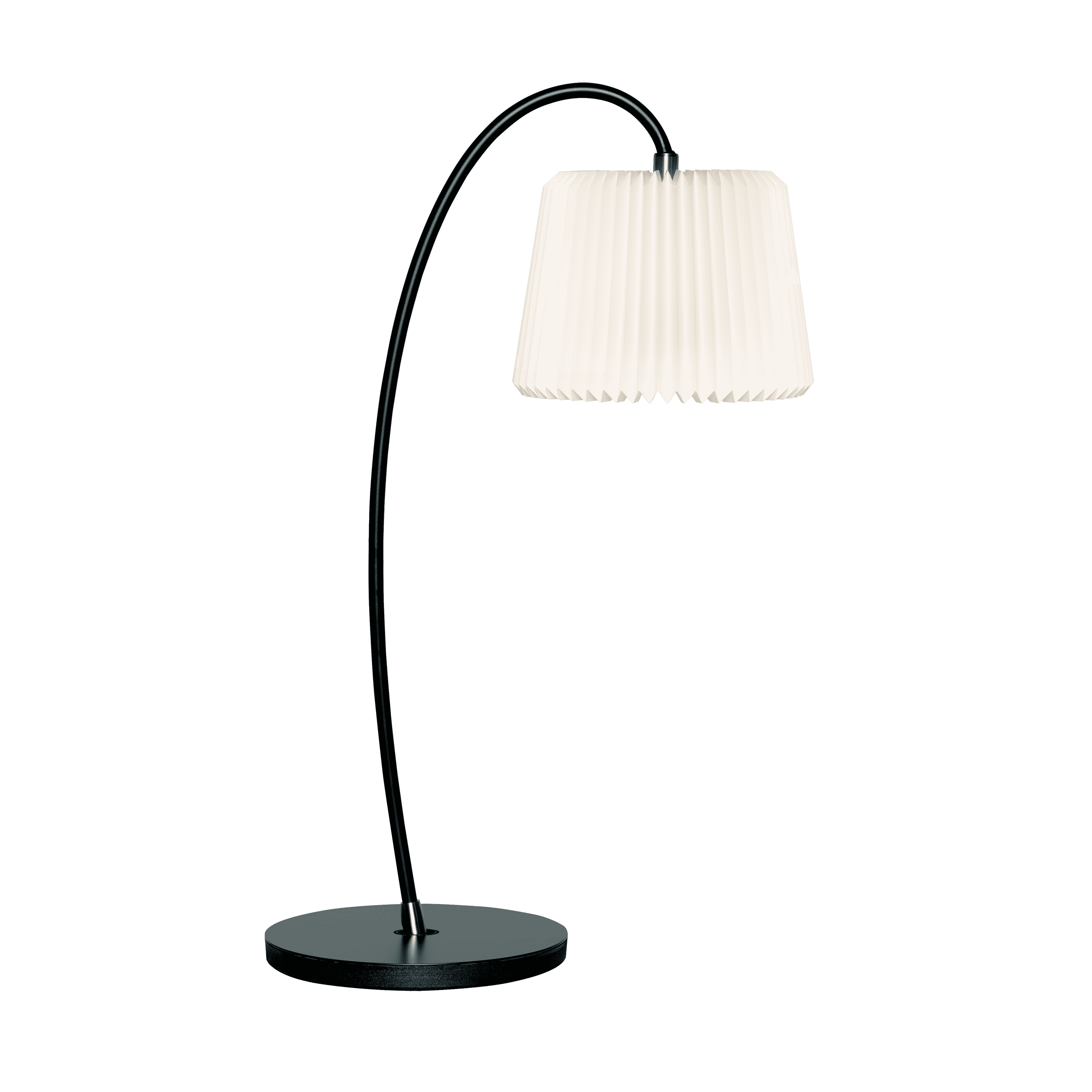 Stolní lampa MODEL 320 bílá s černým podstavcem