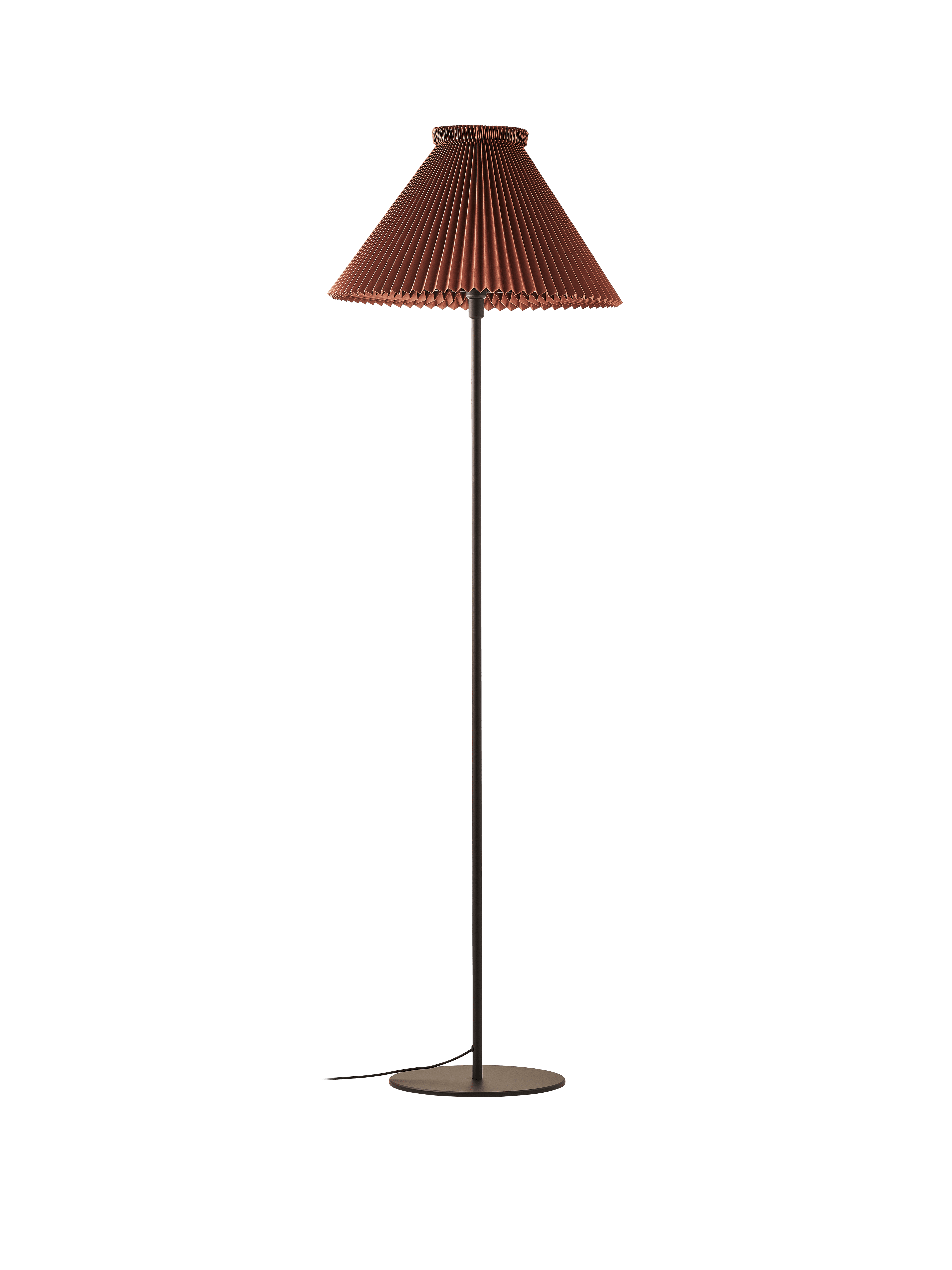 Floor lamp MODEL 334 chocolate with black base