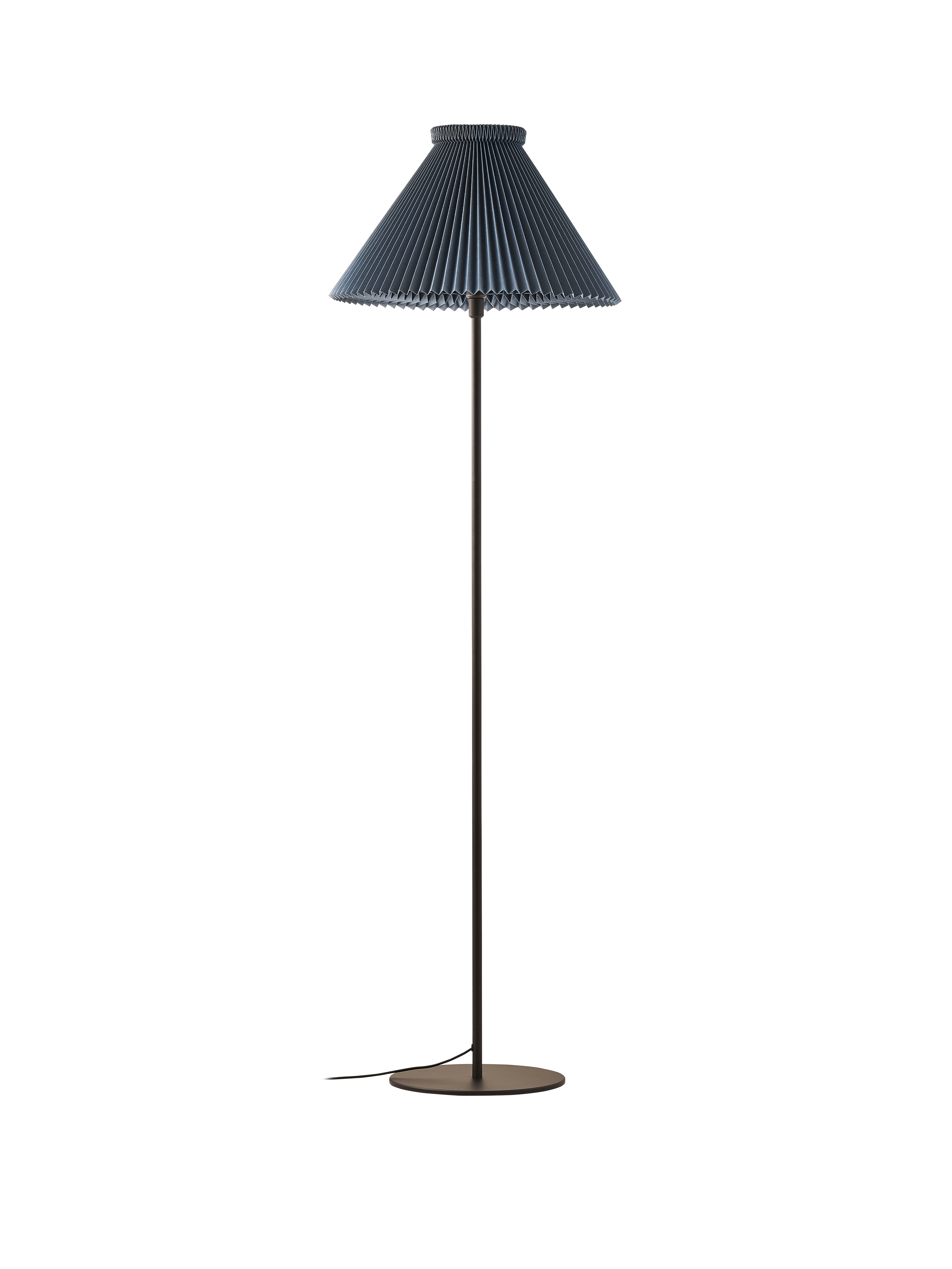 Stojací lampa MODEL 334 modrá s černým podstavcem