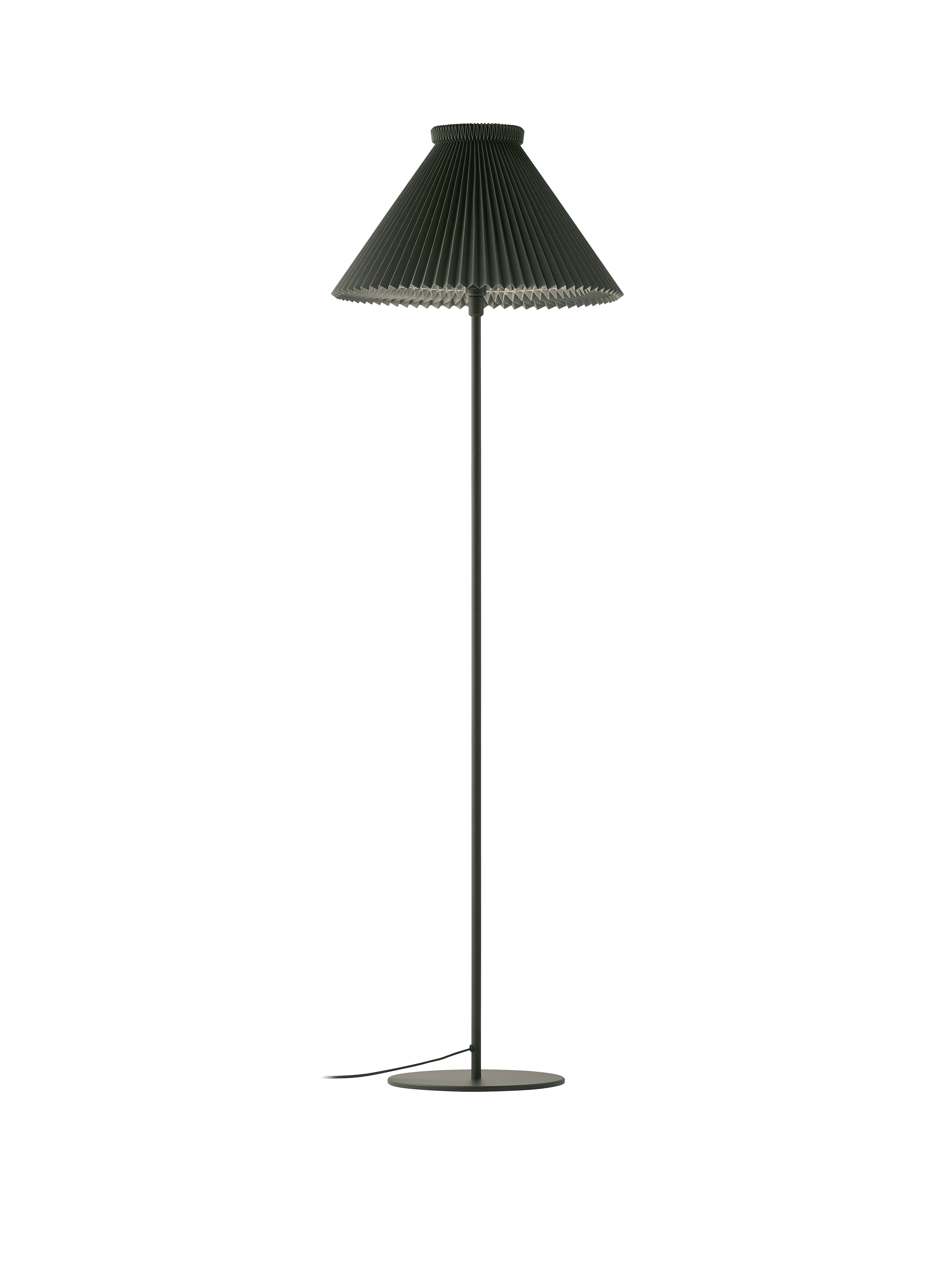 Floor lamp MODEL 334 green with black base