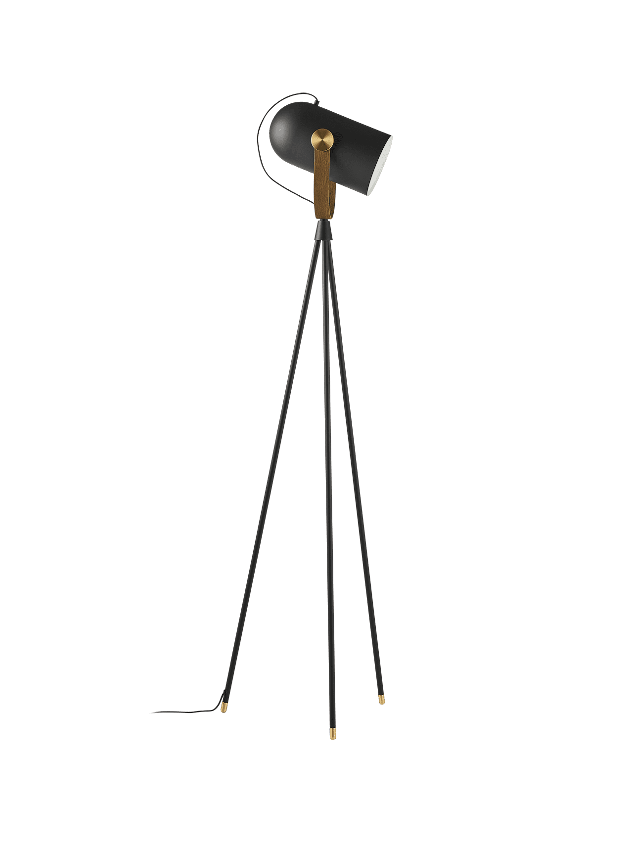Floor lamp MODEL 362 CARRONADE II black with gold