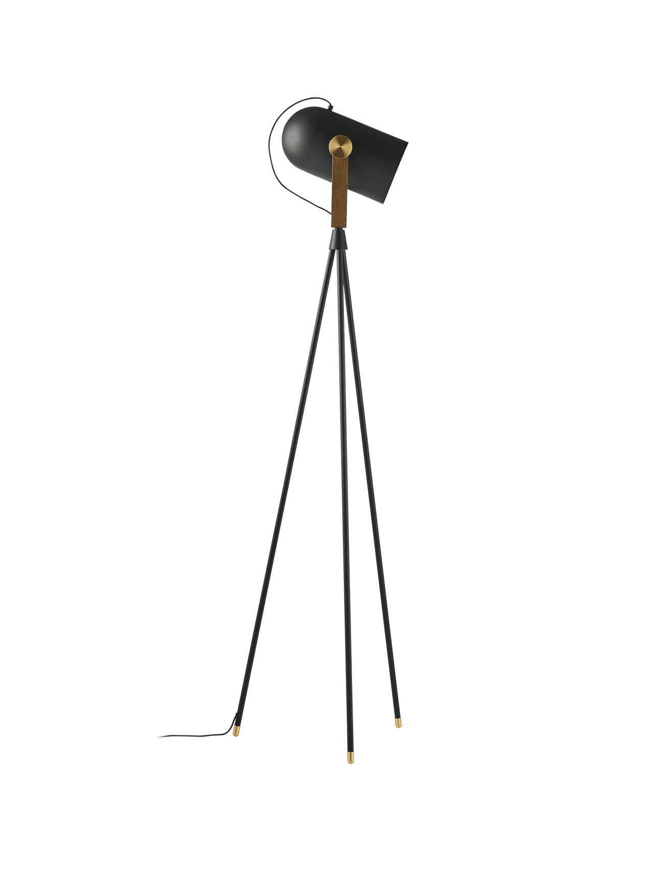Floor lamp MODEL 362 CARRONADE II black with gold