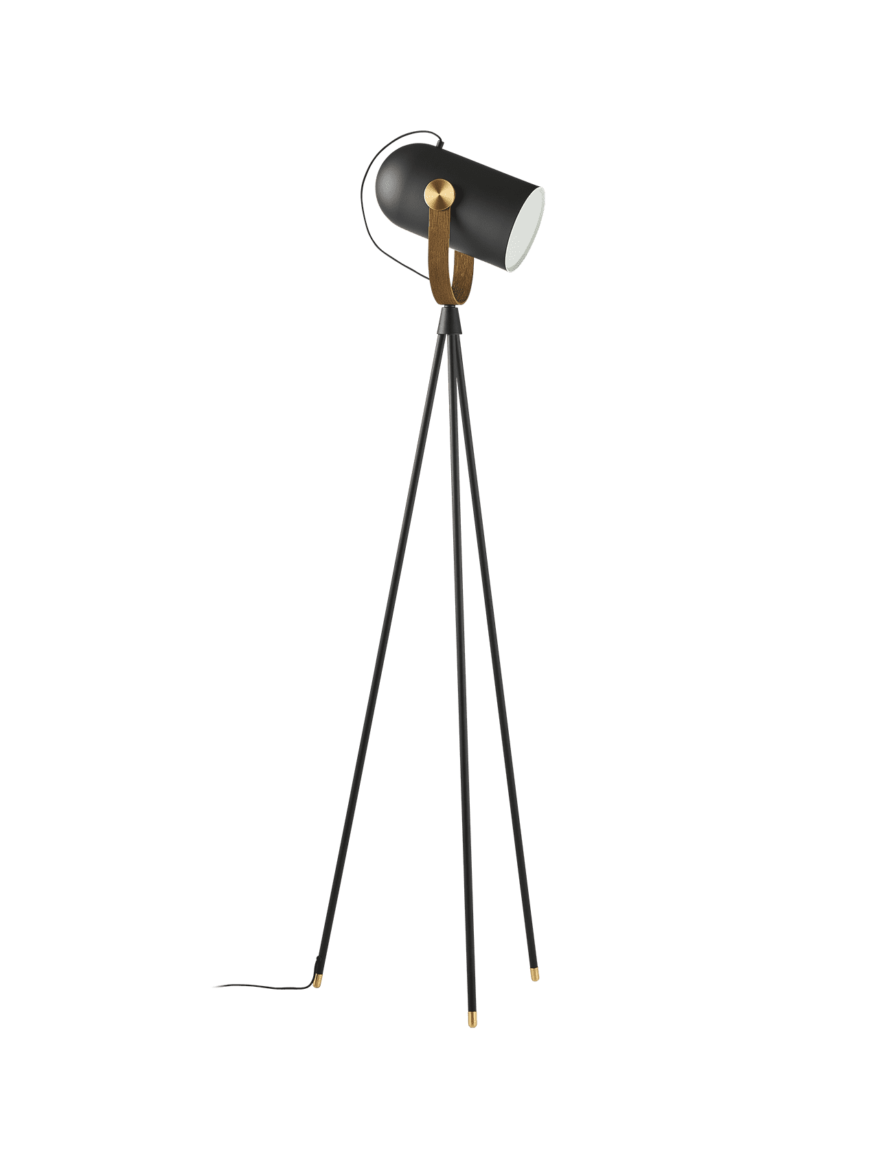 Floor lamp MODEL 362 CARRONADE II black with gold