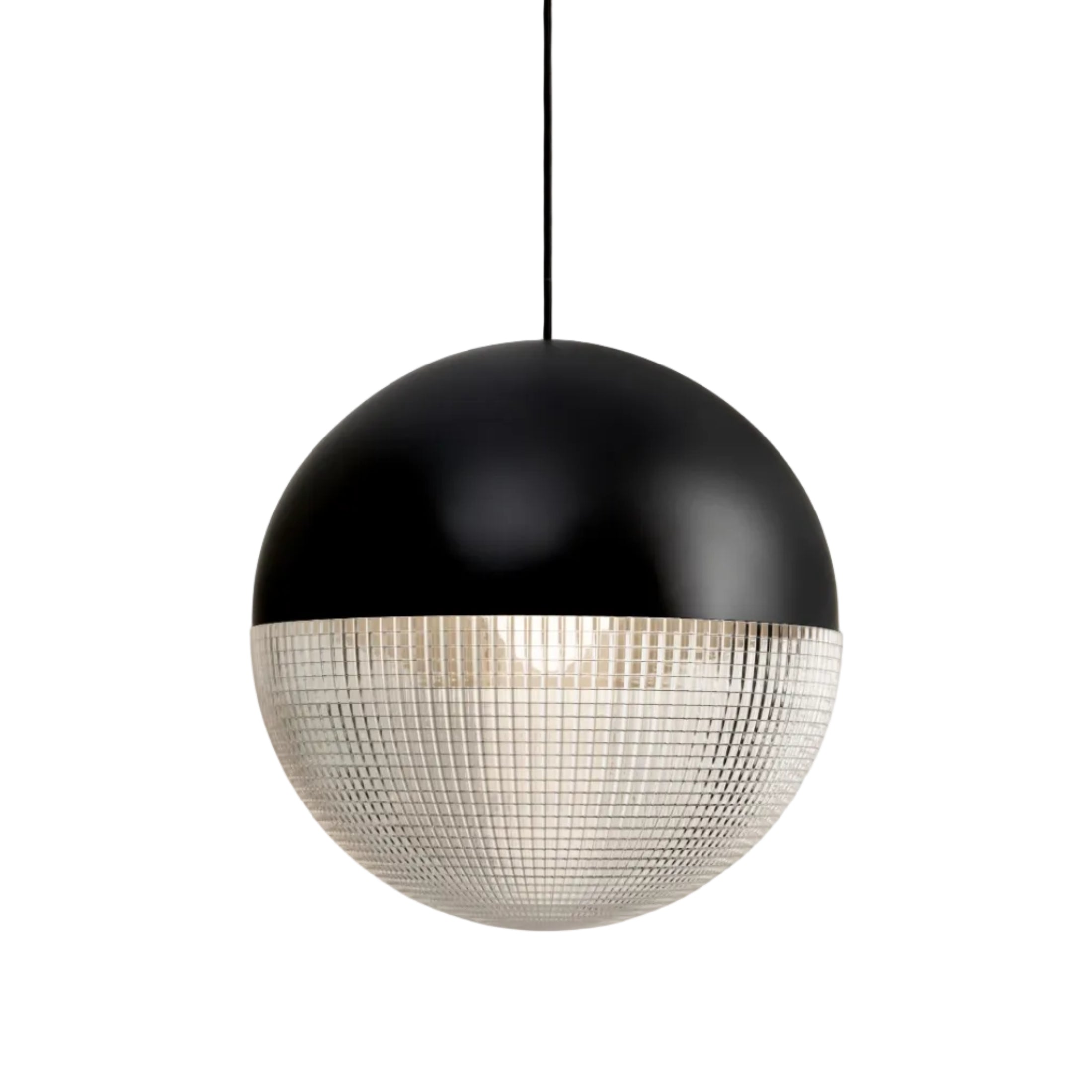 Lustrná lampa LENS FLAIR matná černá