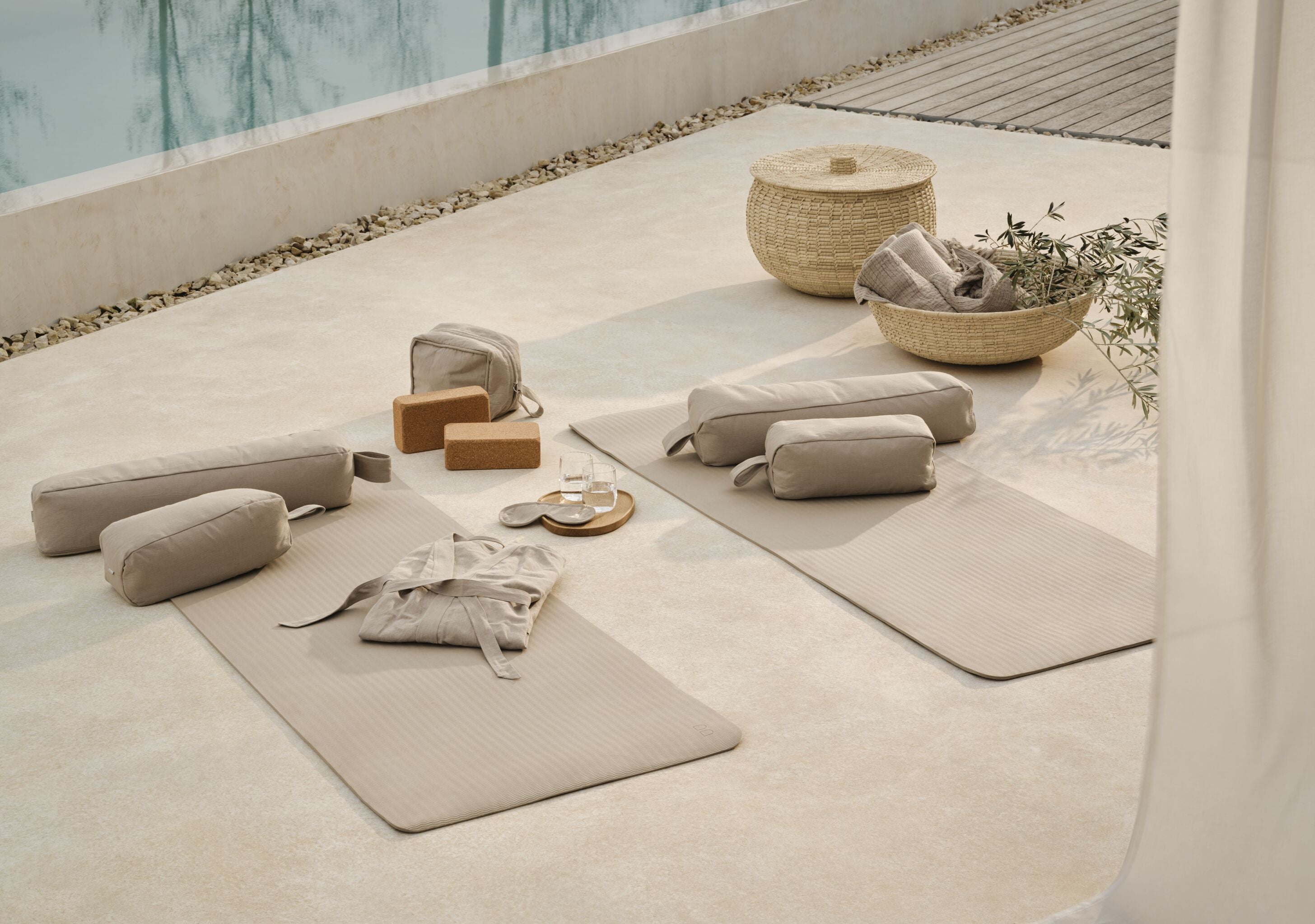 Košík TULIP s palmovými listy