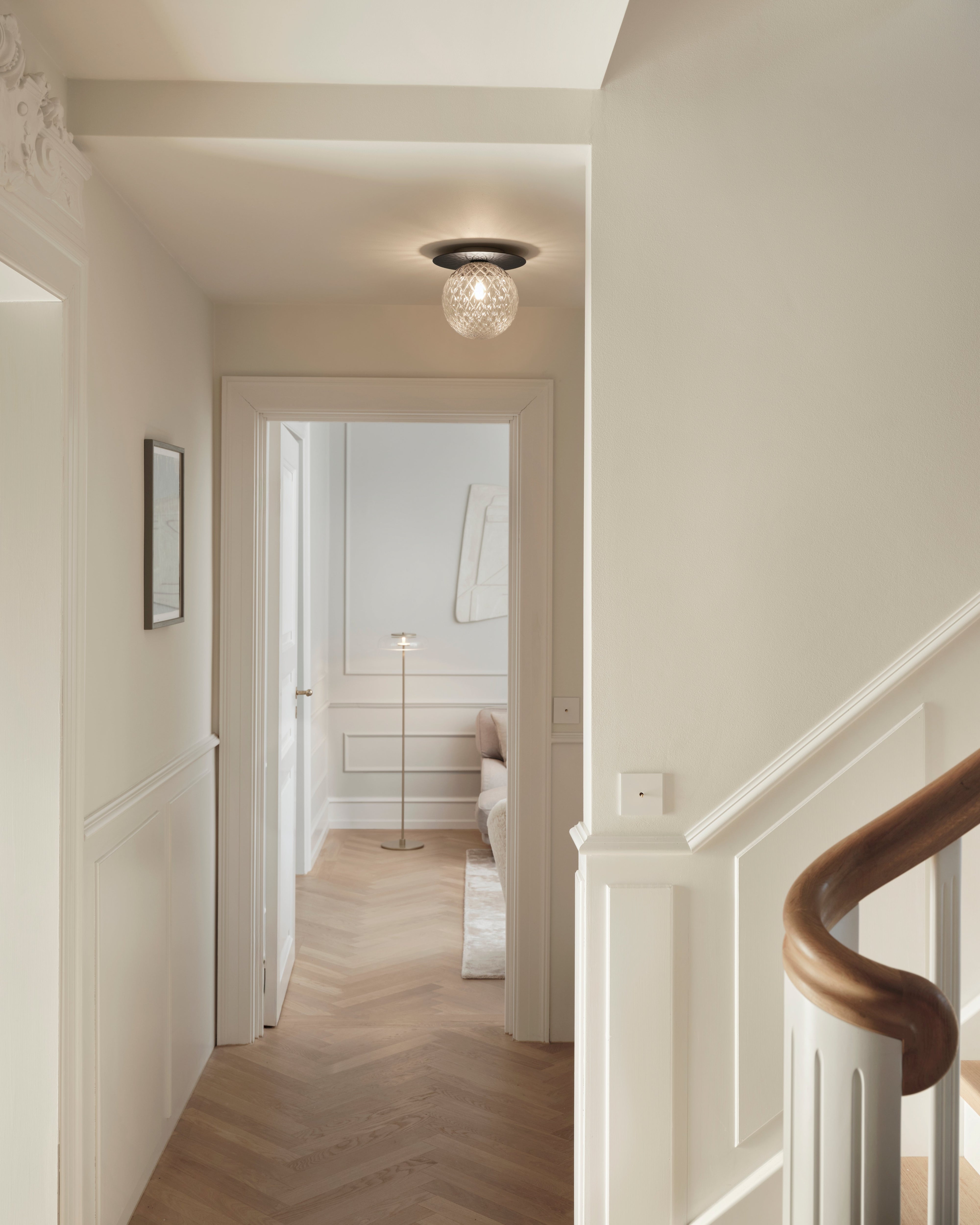 LIILA Black Recessed Wall Sconce with Transparent Glass