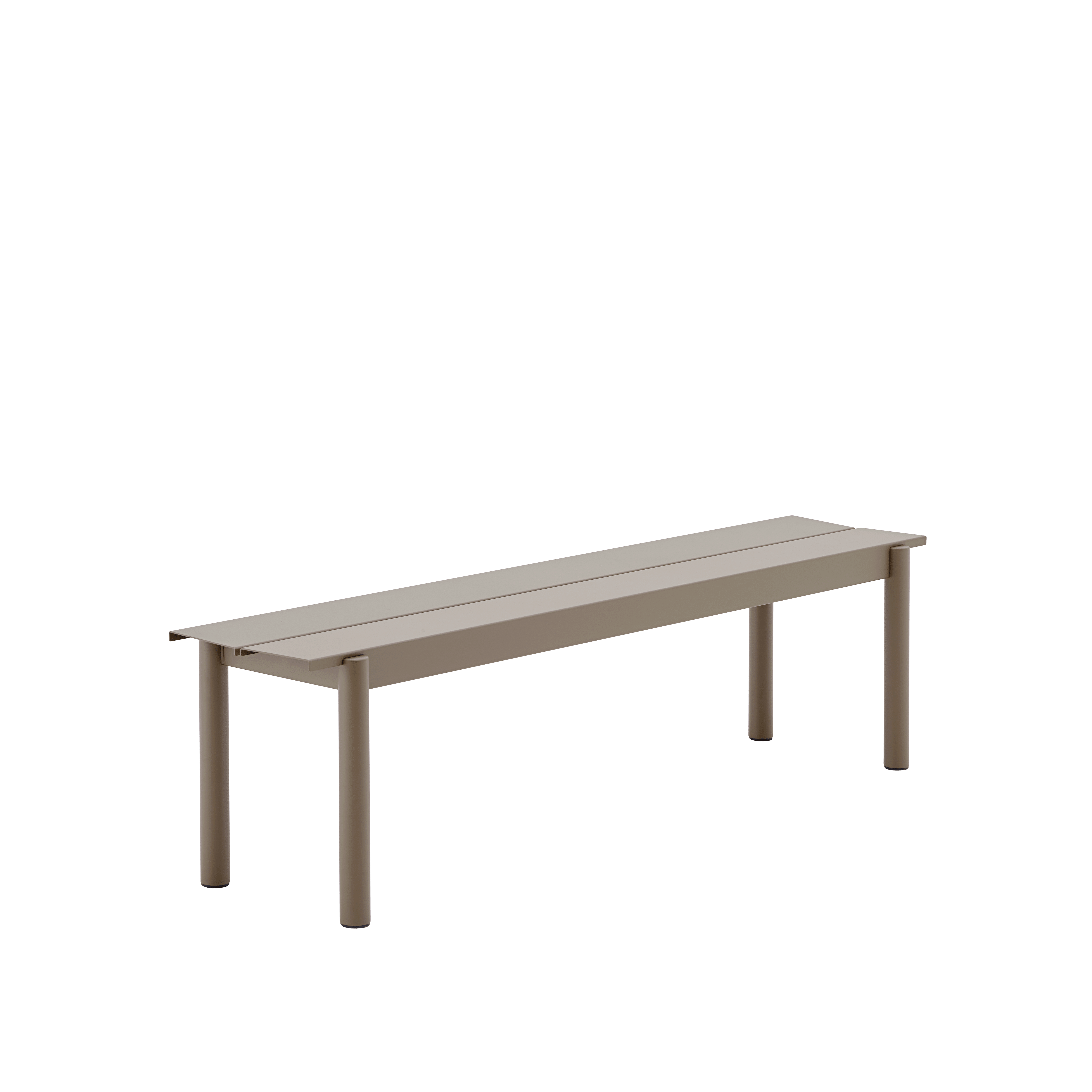 Zahradní lavice LINEAR taupe ocel