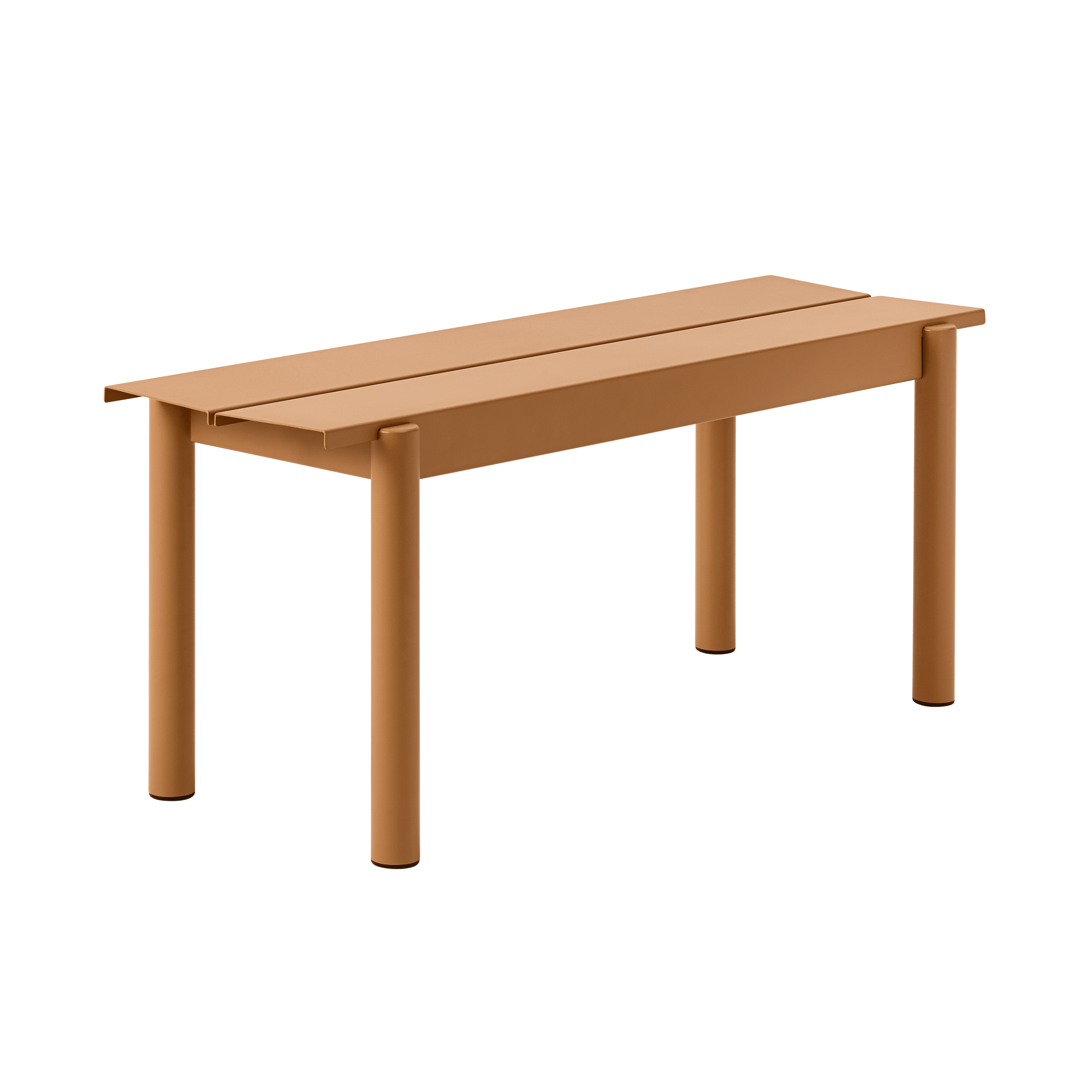 Zahradní lavice LINEAR oranžová ocel