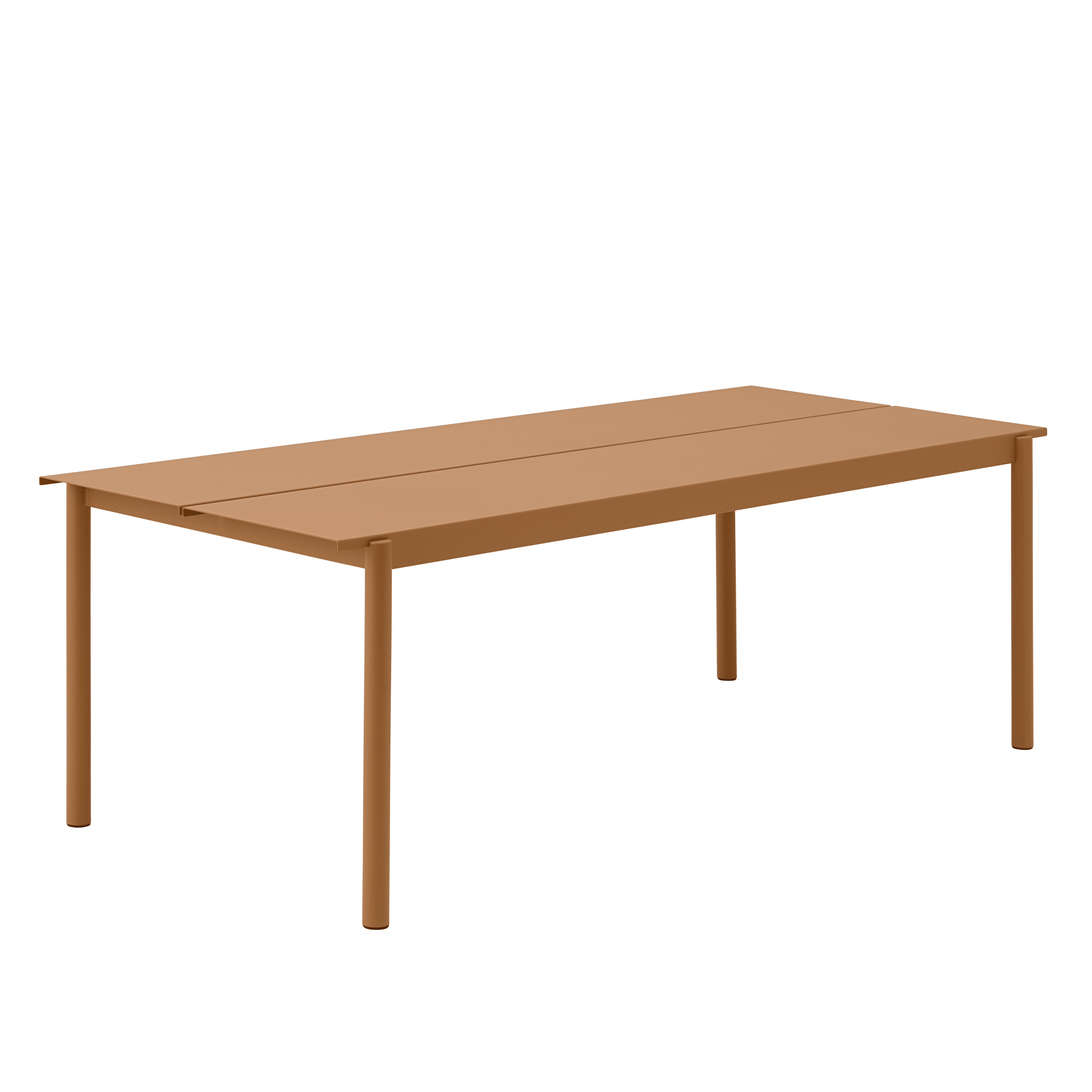 LINEAR Outdoor Table Orange Steel