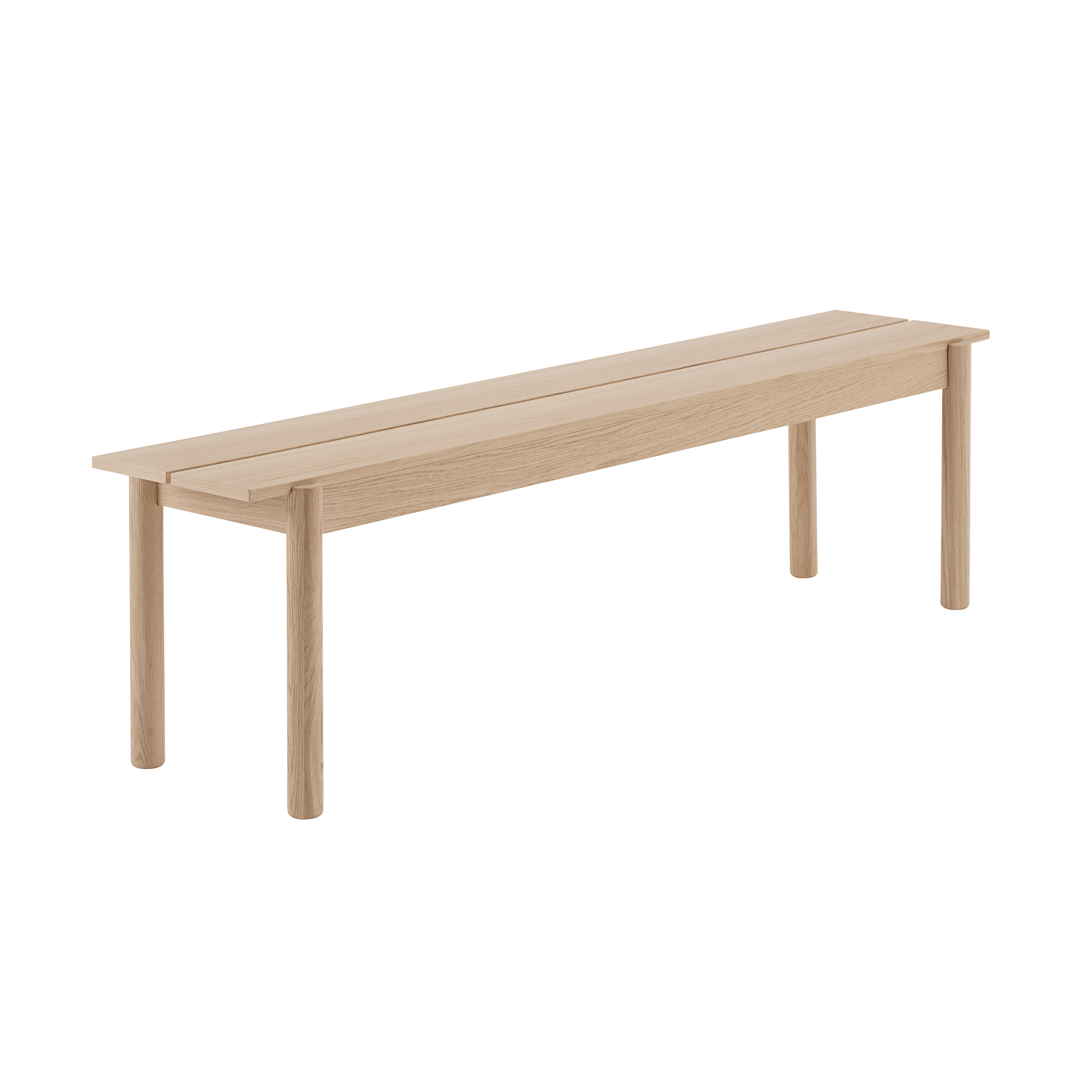 LINEAR Bench in Veneer and Oak Wood