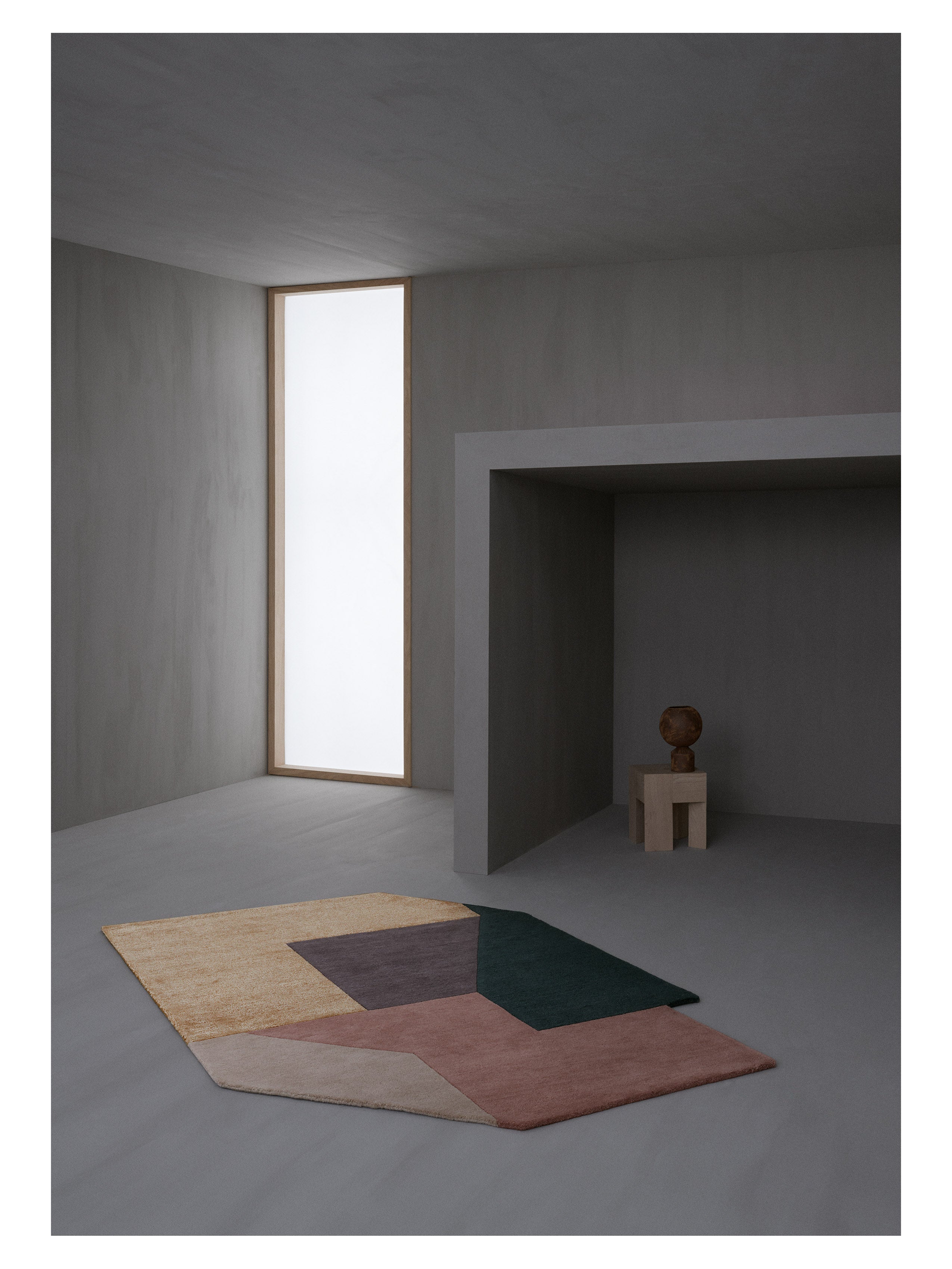 ALTON Rug - COMBI orange with pink