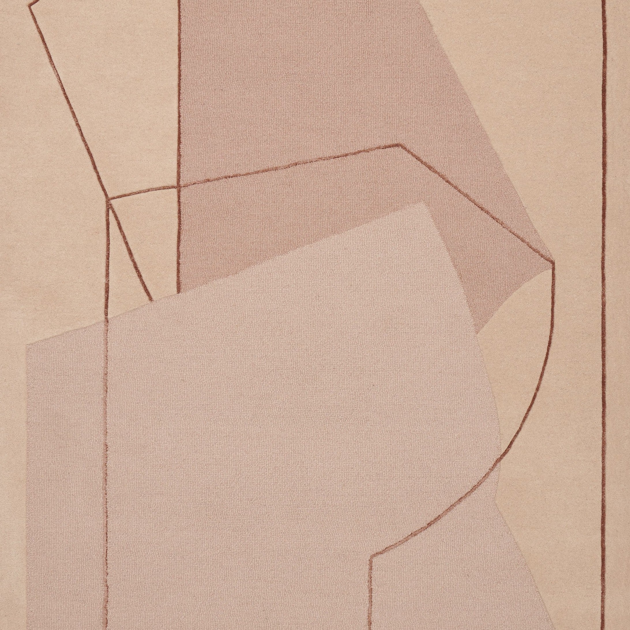 Růžový koberec FURBO