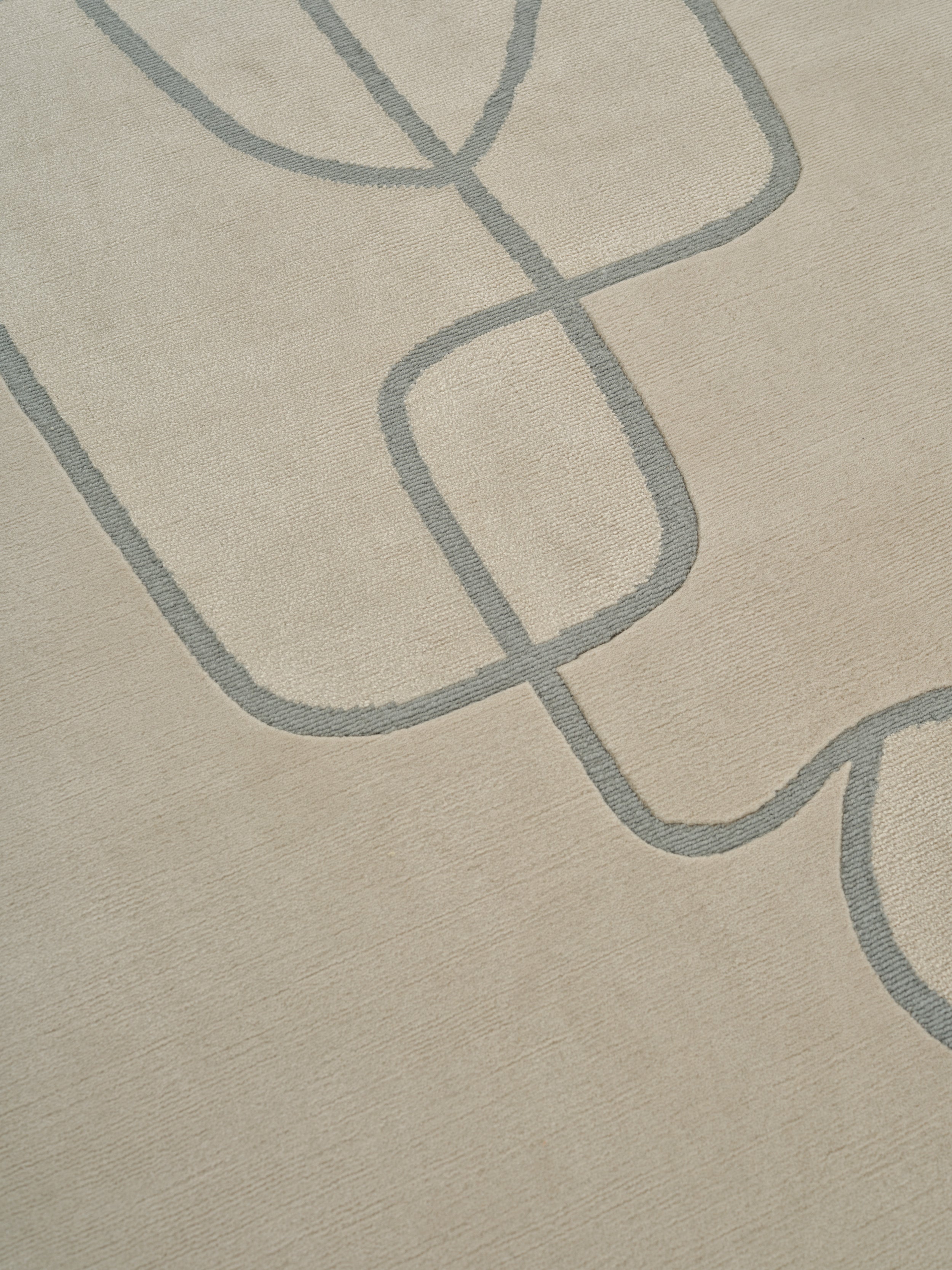 Koberec LINEAL FLOW béžový se šedou