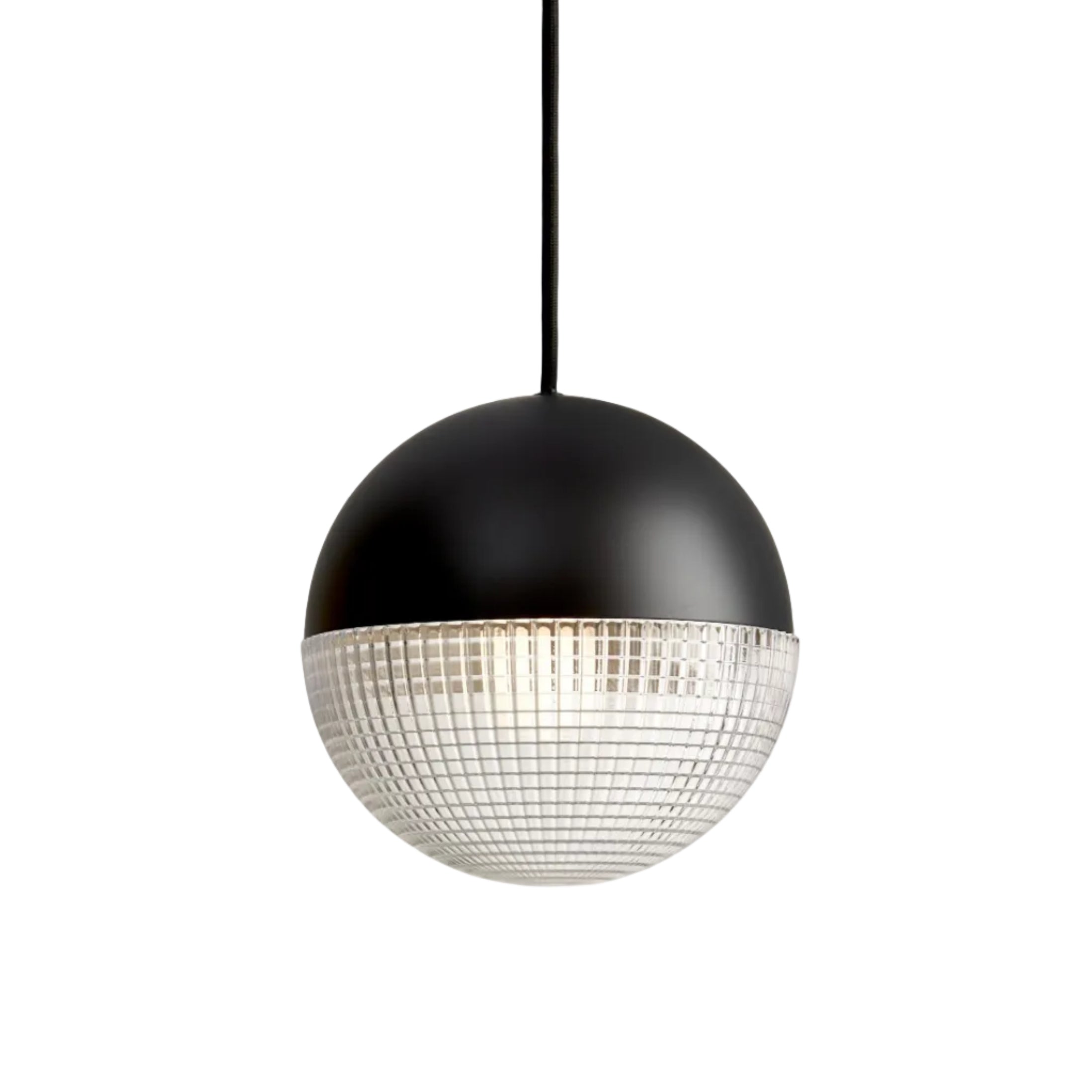 Lustrná lampa LENS FLAIR matná černá