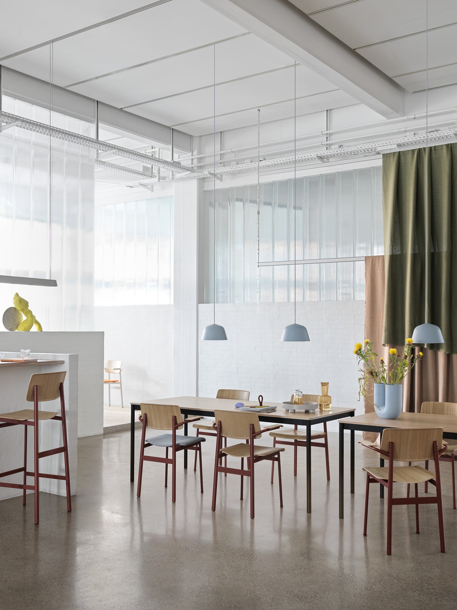 Hanging Lamp AMBIT Dirty Green