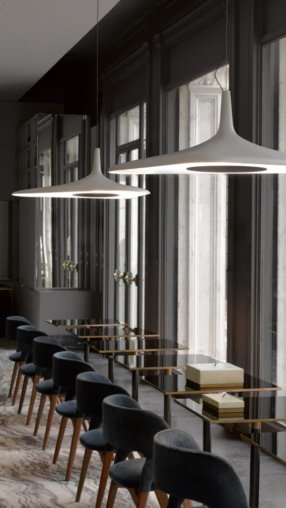 Soleil white hanging lamp