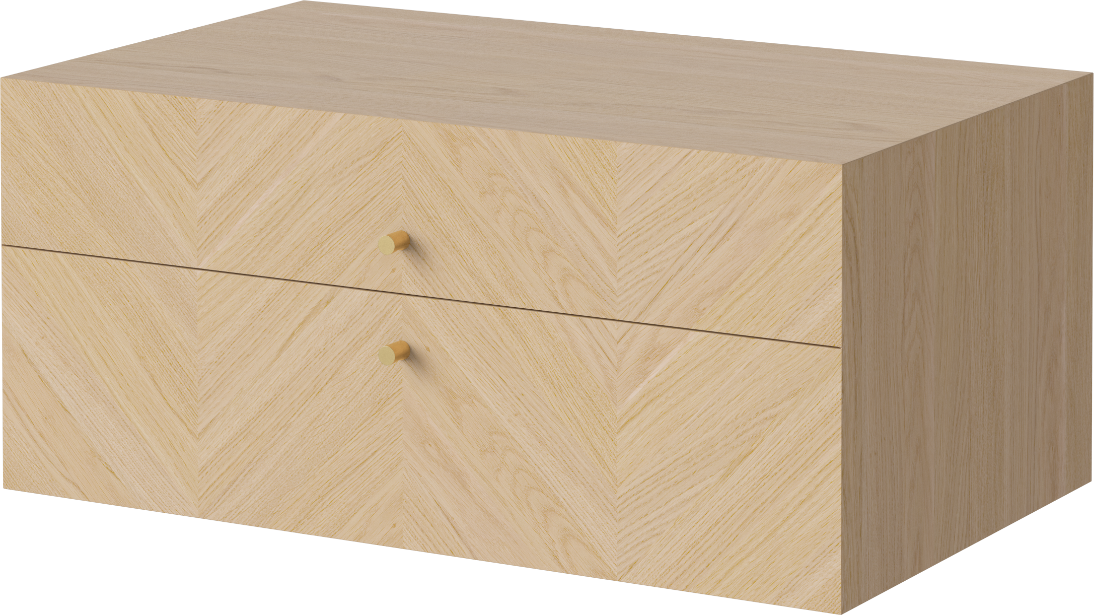 Noční stolek LUXE bělené dubové dřevo