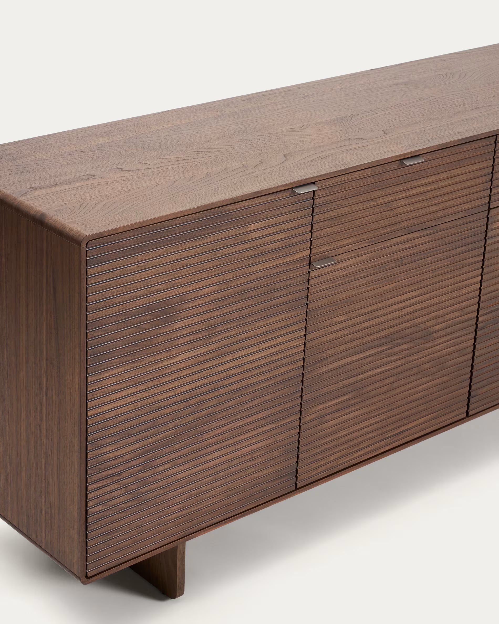 Komoda NORLEN ciemnobrązowy fornir orzechowy