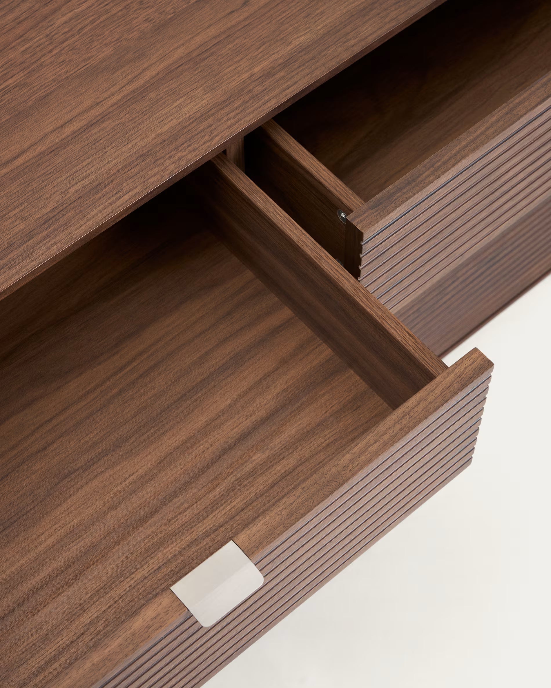 Komoda NORLEN ciemnobrązowy fornir orzechowy