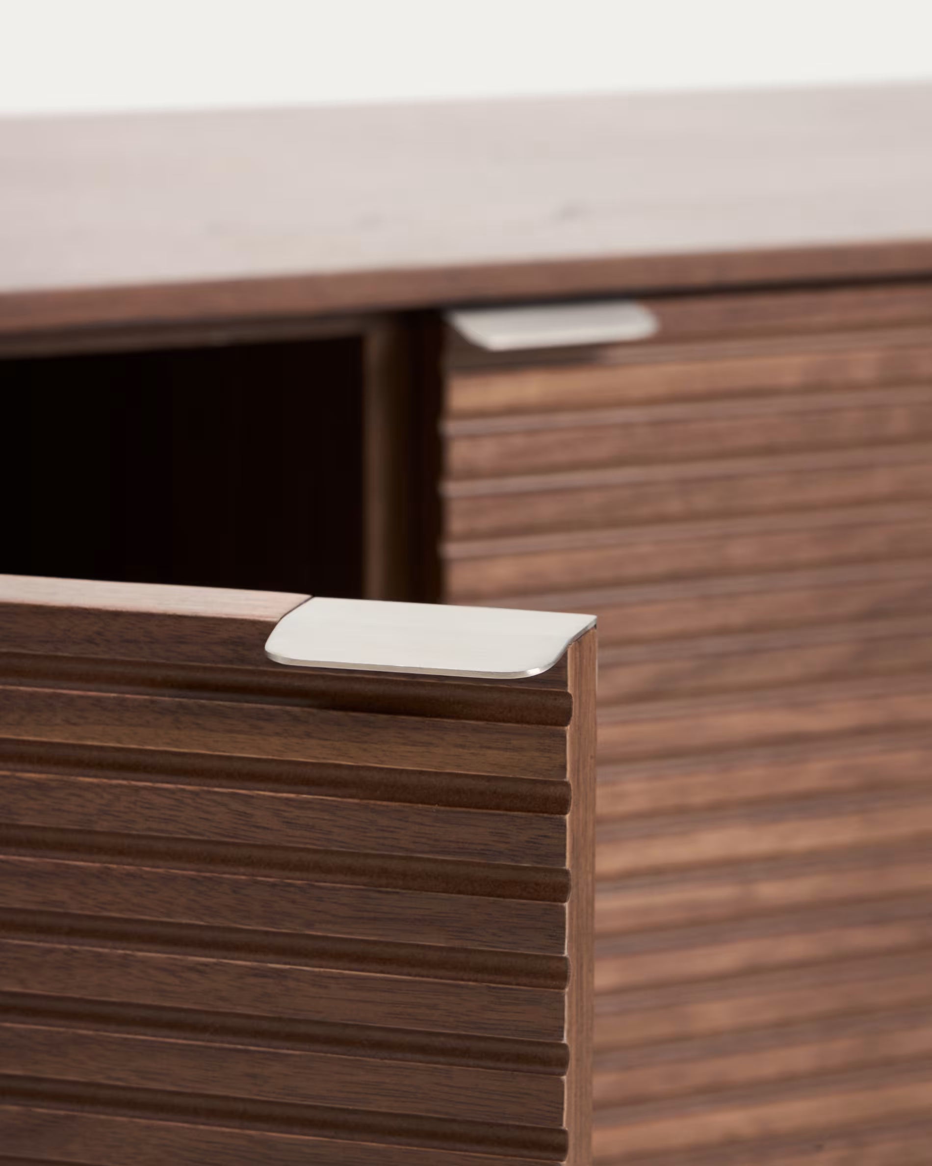 Televizní stolek NORLEN tmavě hnědý ořechový dýha