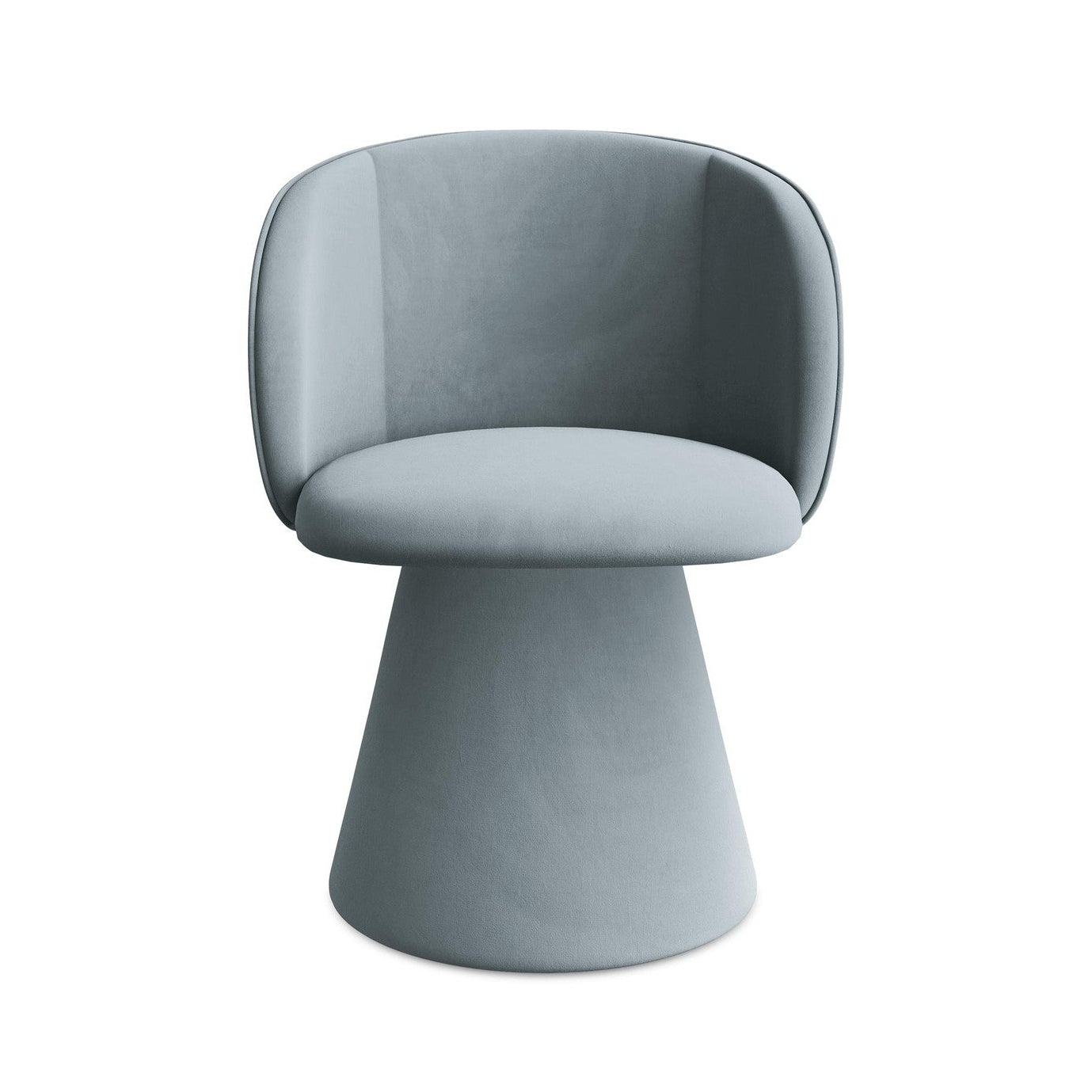 Velvet Chair MAIA Light Blue