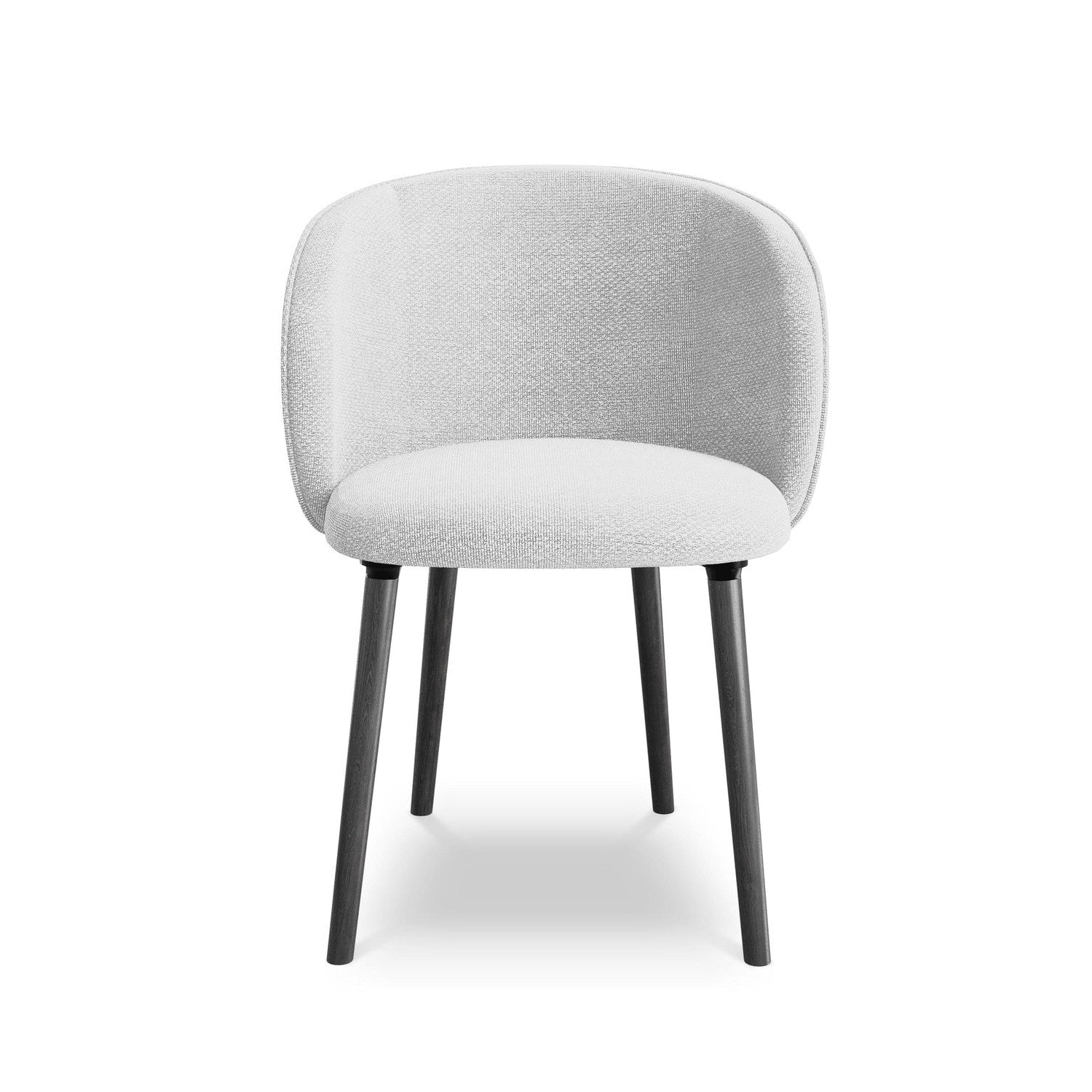 MAIA Chair Silver Boucle with Black Oak Base