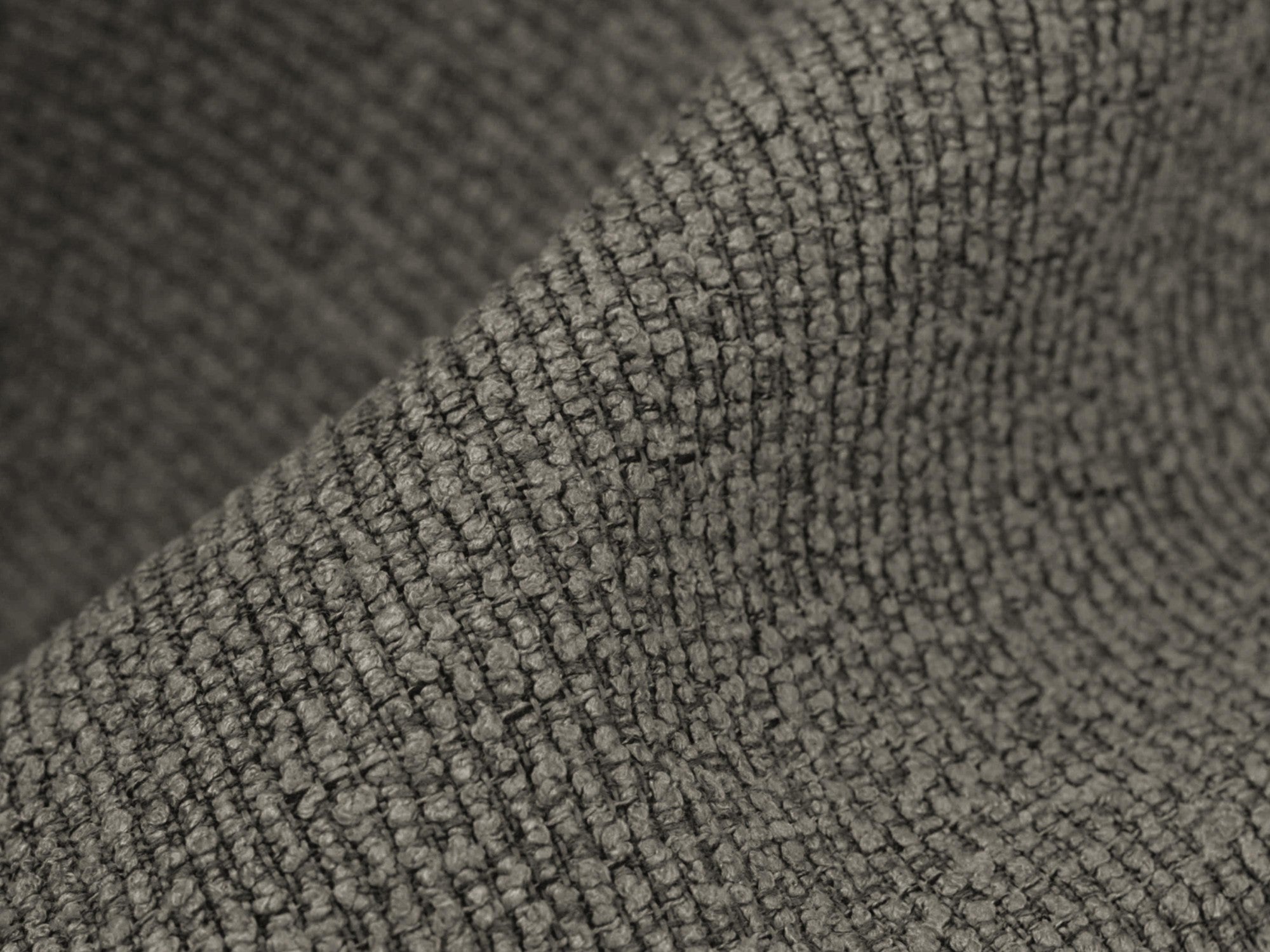 MAIA Chair in Gray Boucle with Black Oak Base