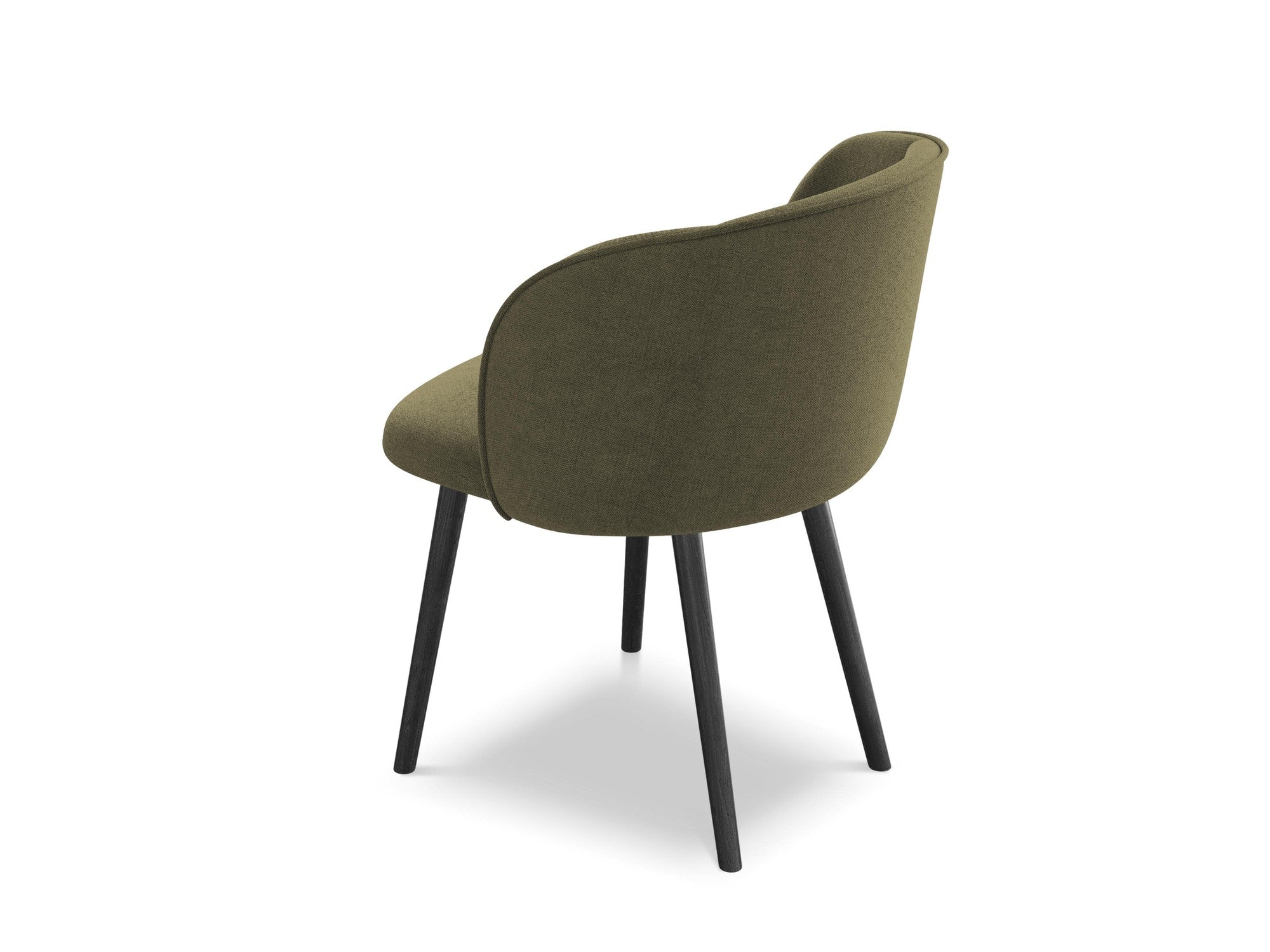 MAIA Chair in Olive with Black Oak Base