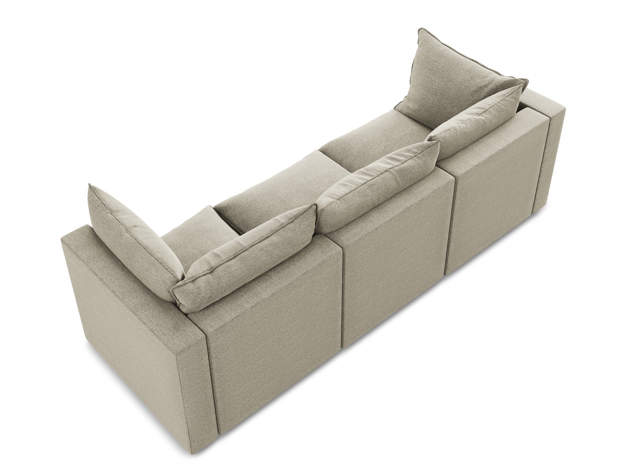 3-Seater Sofa MANAO taupe boucle