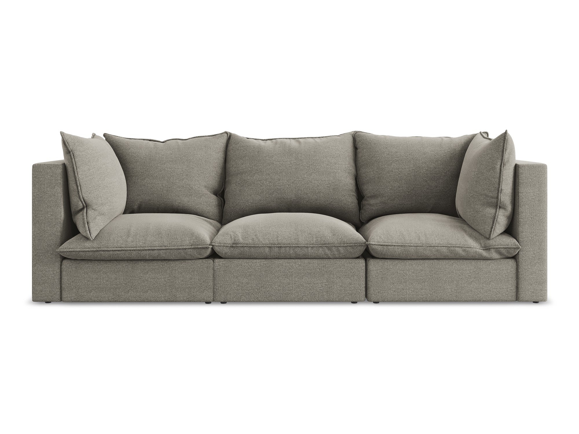 3-Seater Sofa MANAO Gray Boucle