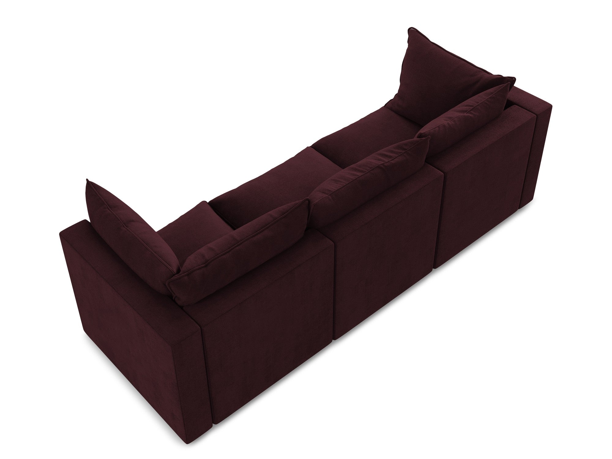 3-Seater Sofa MANAO Burgundy