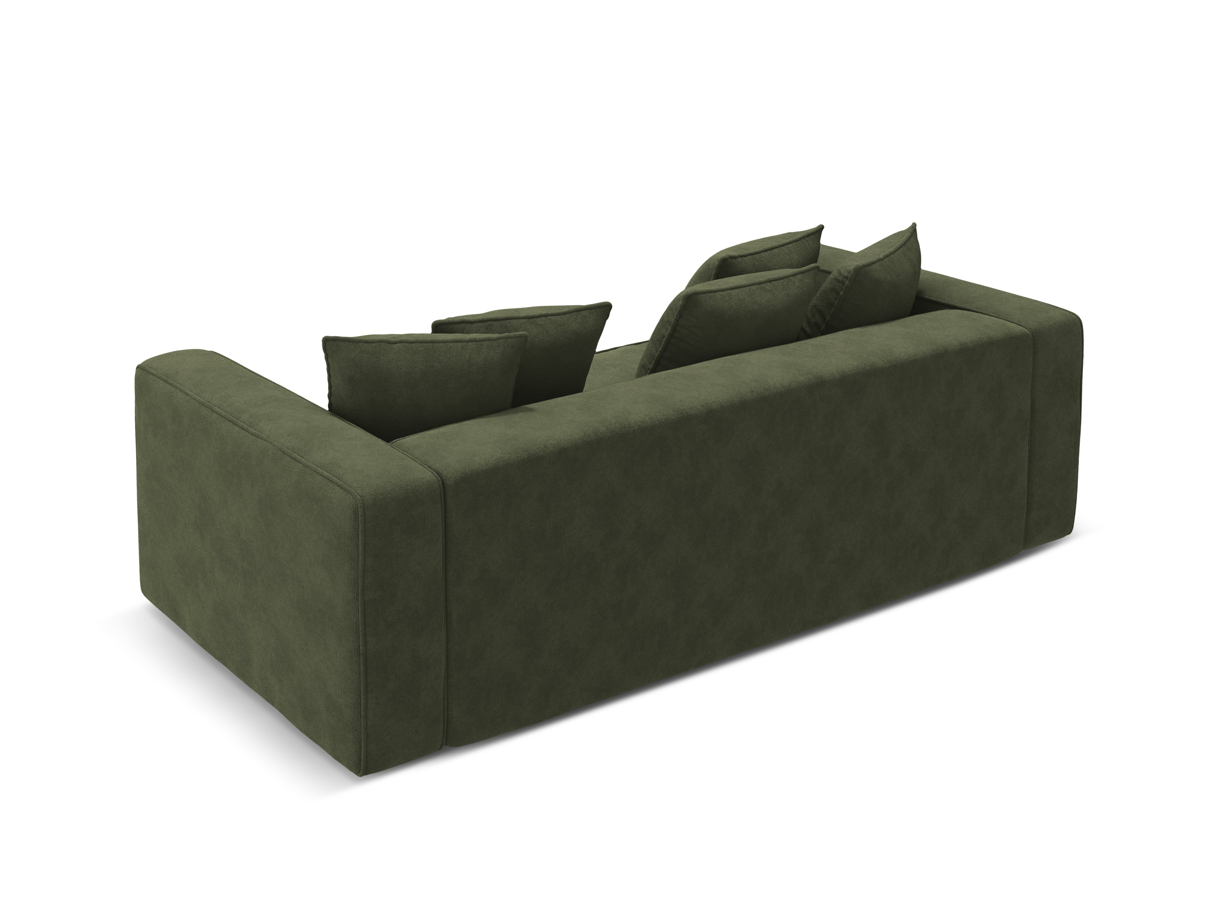 Sofa sametová s funkcí spaní RIBES zelená