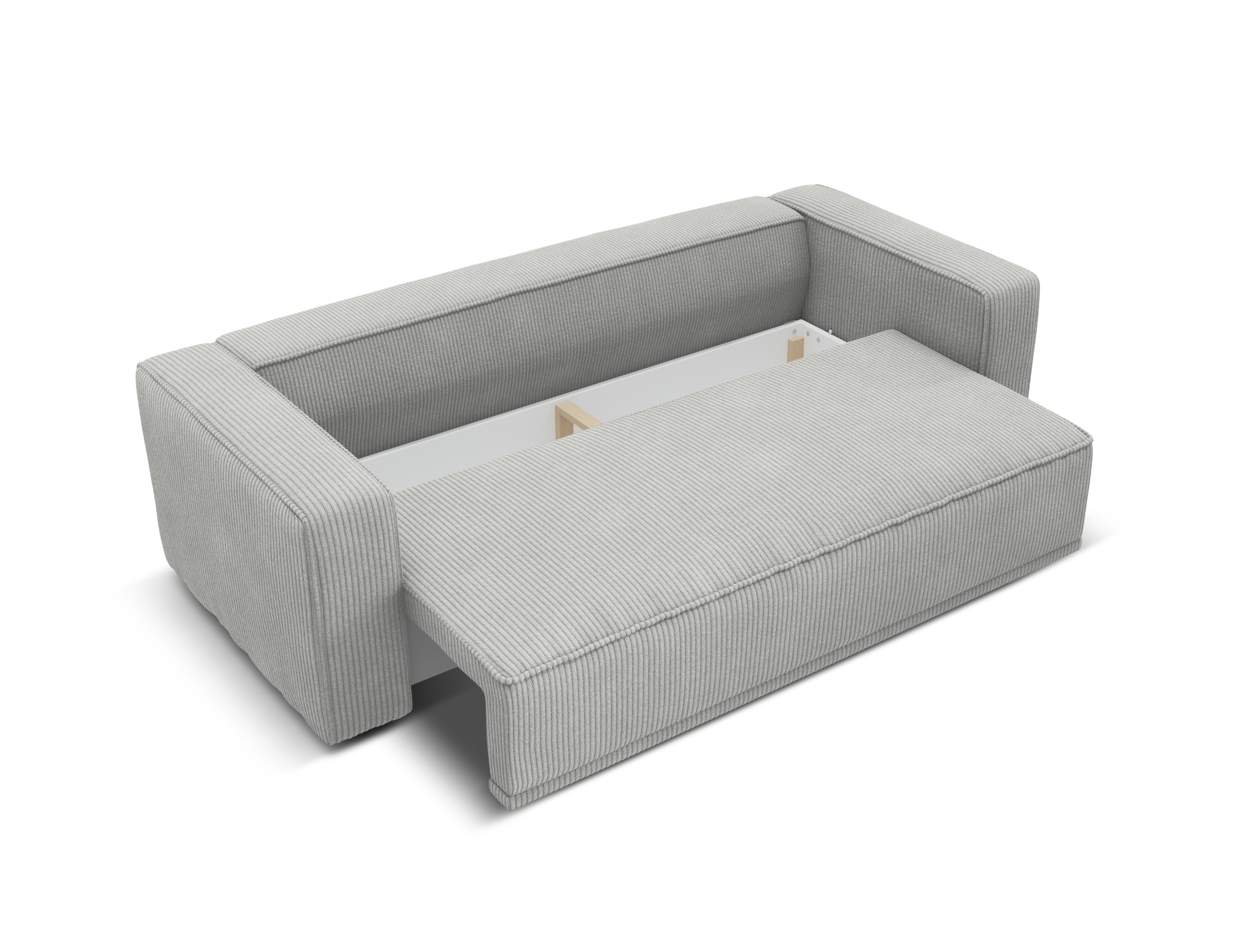 Sofa z funkcją spania RIBES szary sztruks