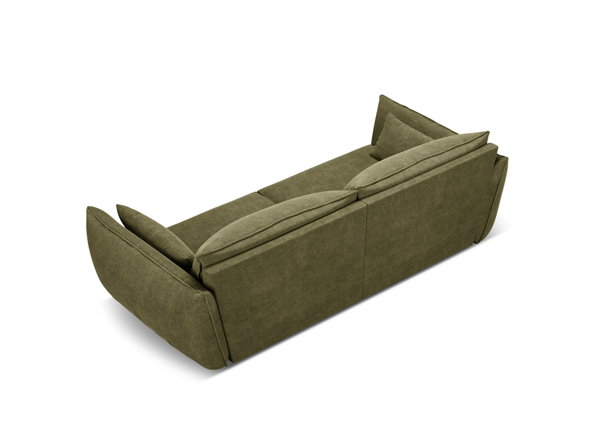 Sofa ve žakárové tkanině 3-místná VANDA zelená