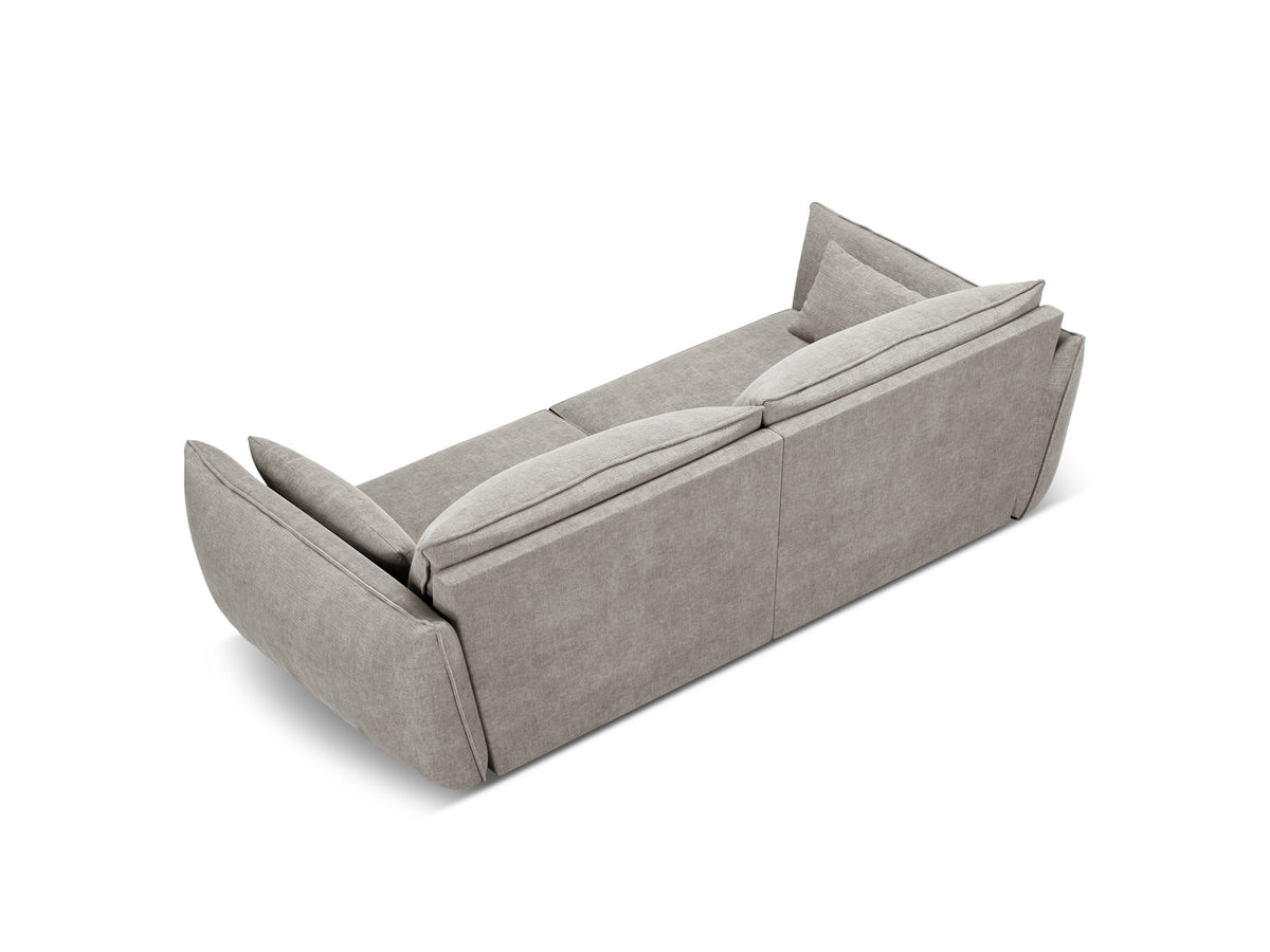 Sofa ve szenilové tkanině 3-místná VANDA světle šedá