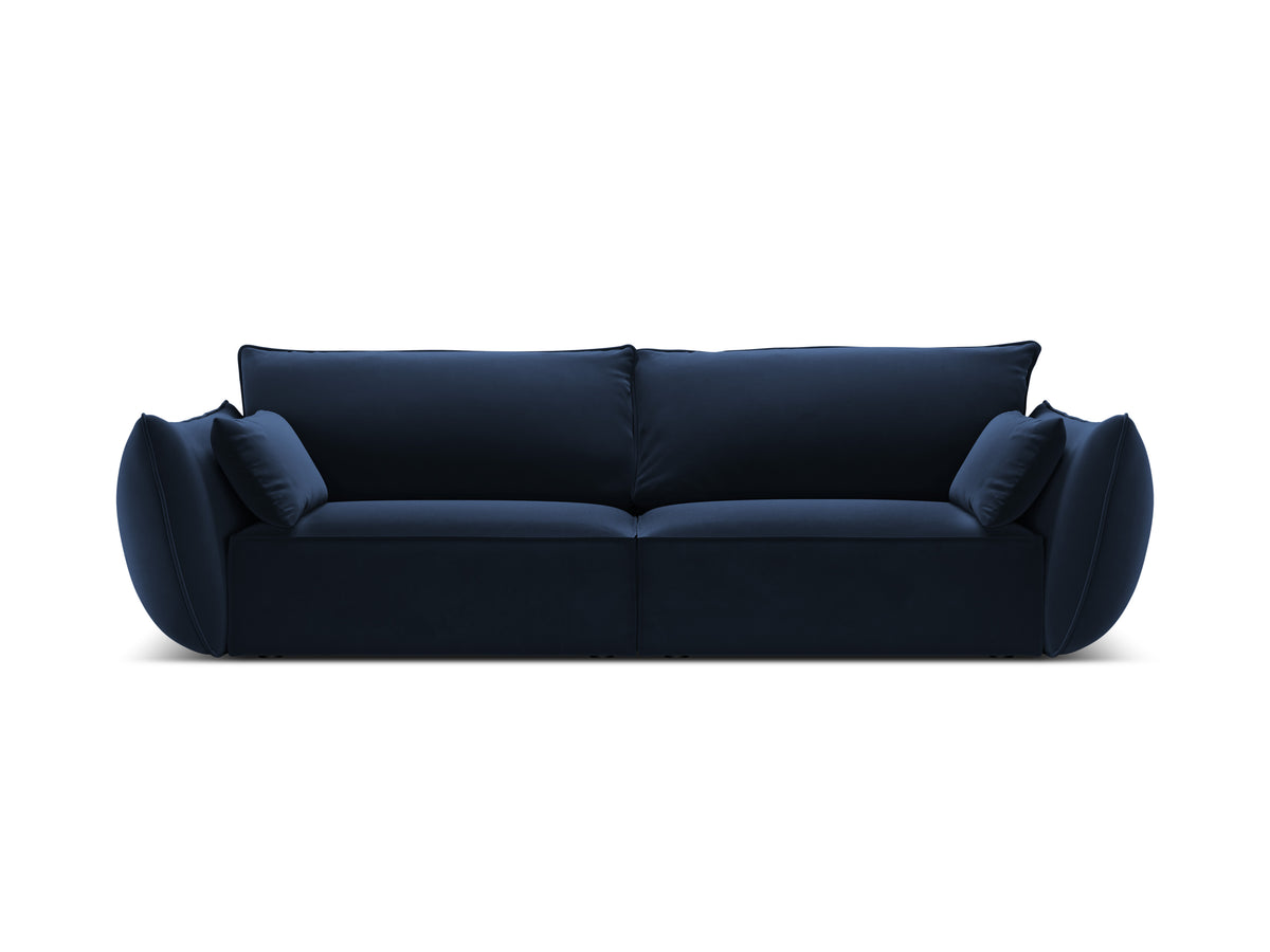 Sofa sametová 3-osobová VANDA granátová