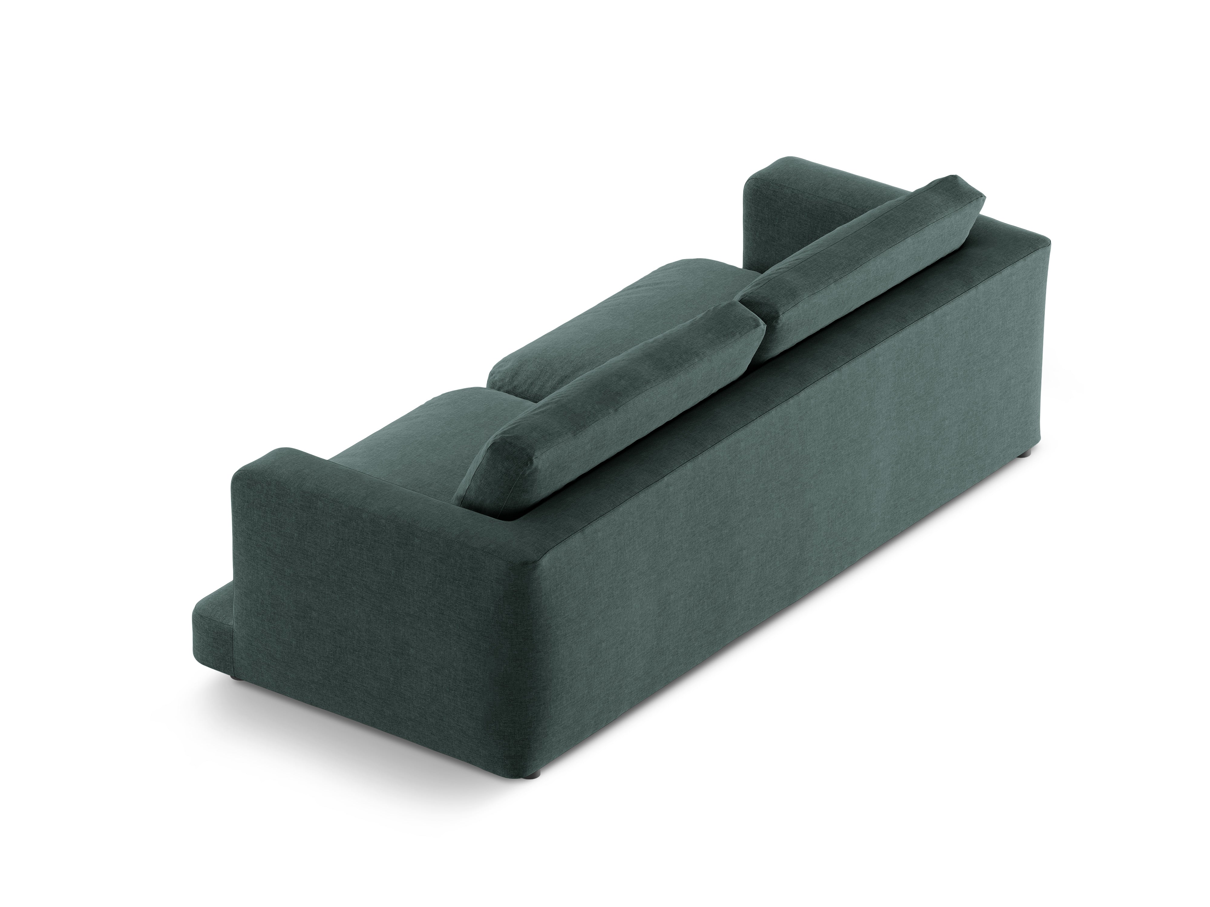 4-seater DAPHNE sofa in sea green chenille