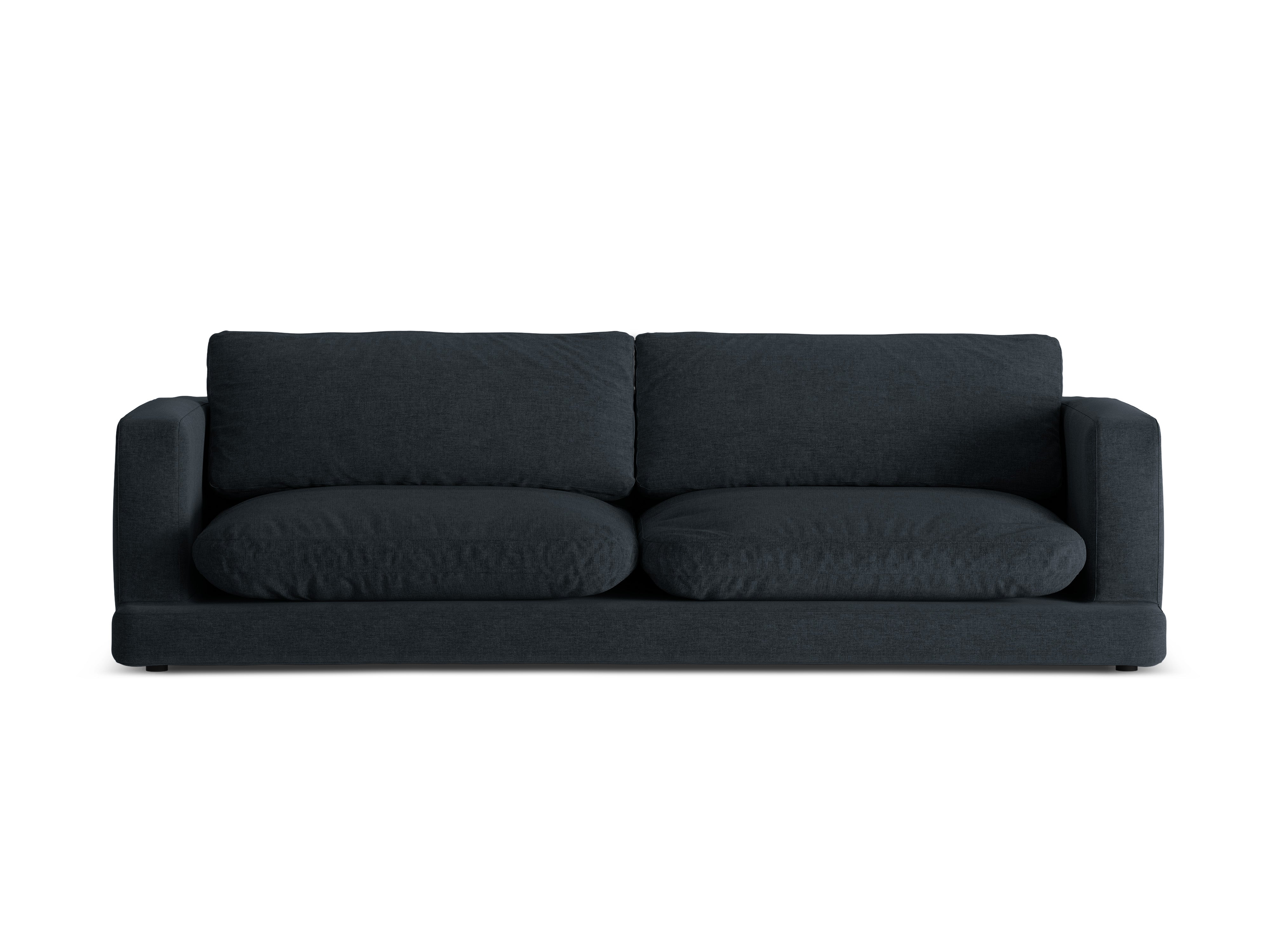 Sofa 4-osobowa DAPHNE czarny szenil