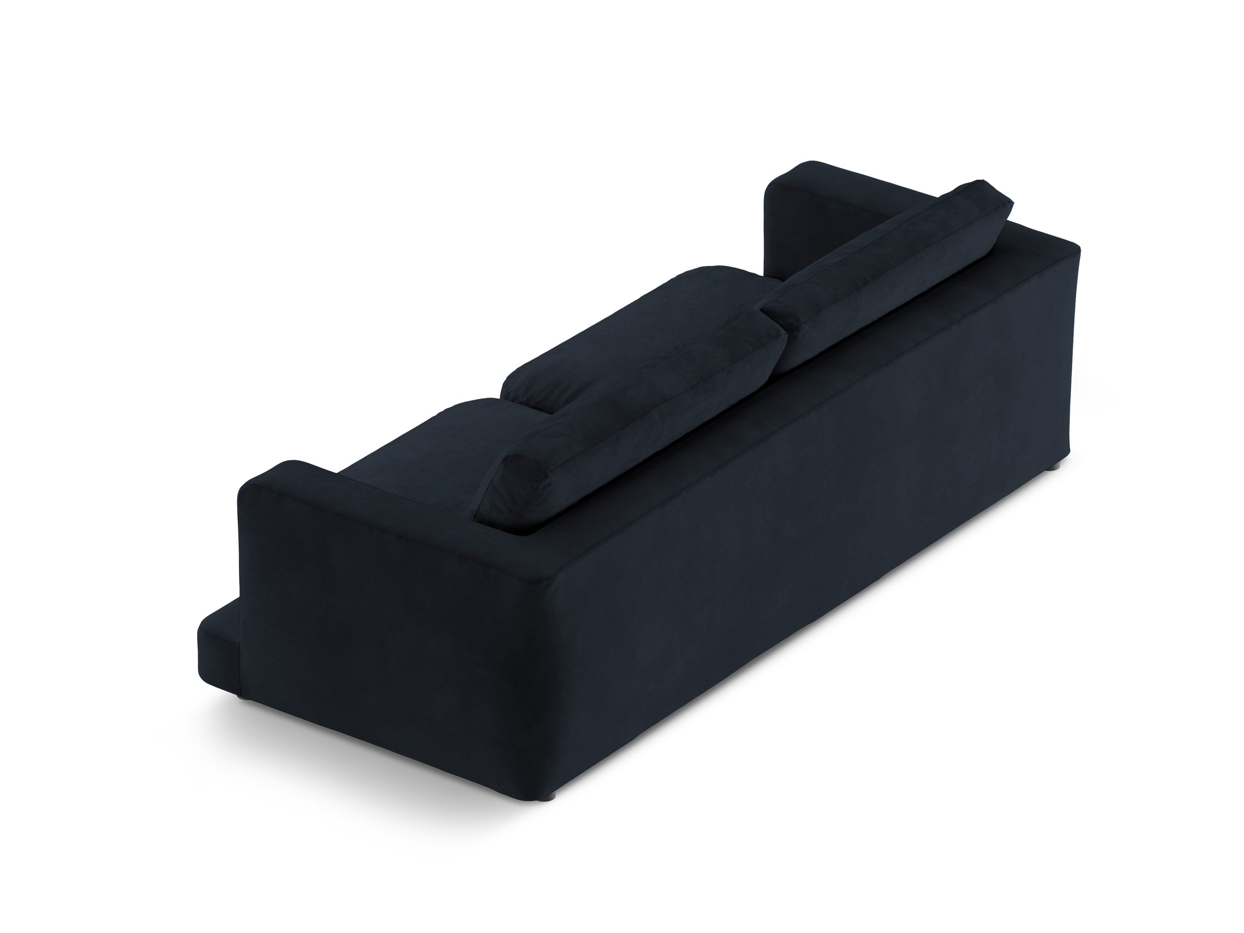 Sofa sametová pro 4 osoby DAPHNE granátová