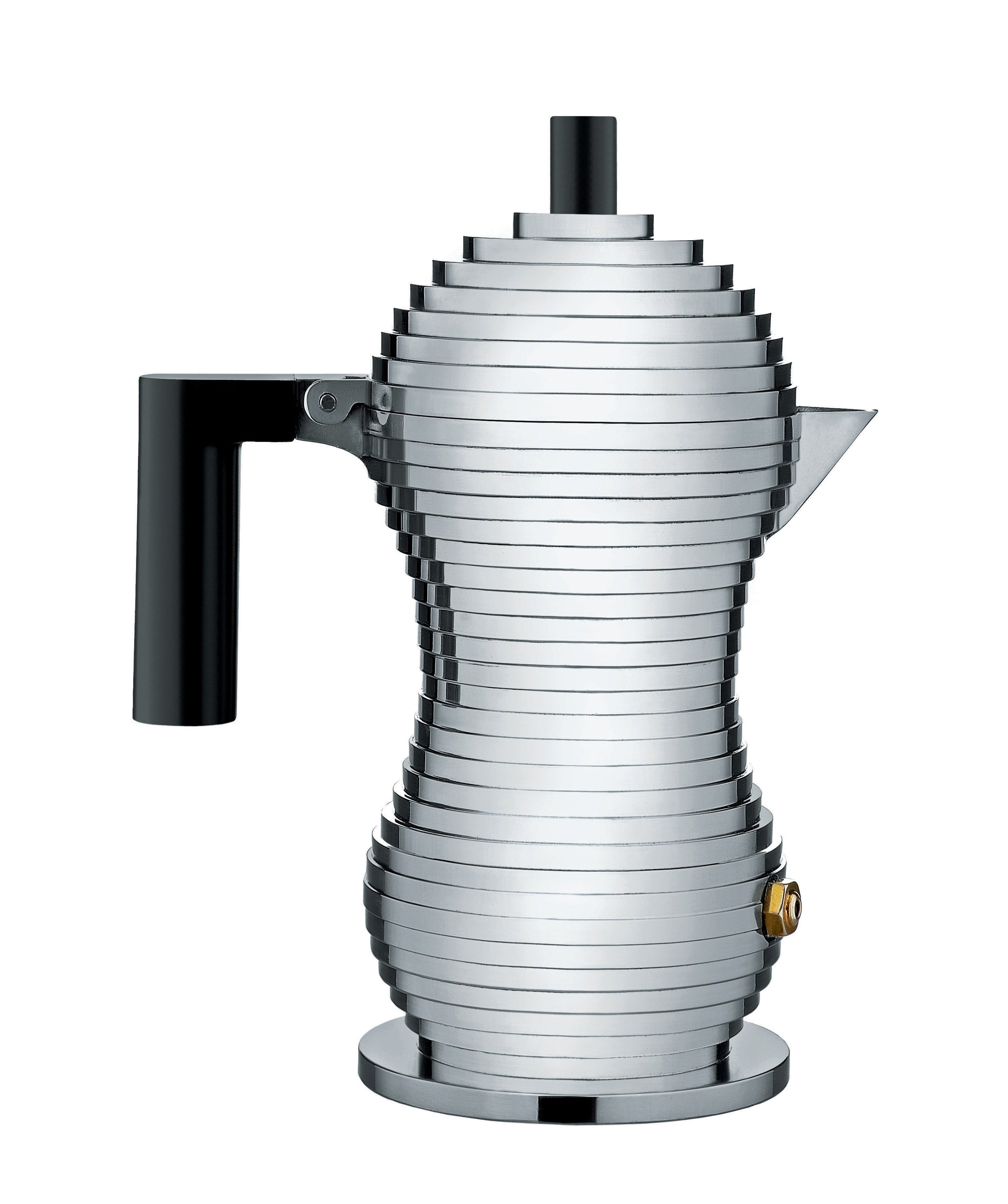 Kávovar PULCINA stříbrný s černým