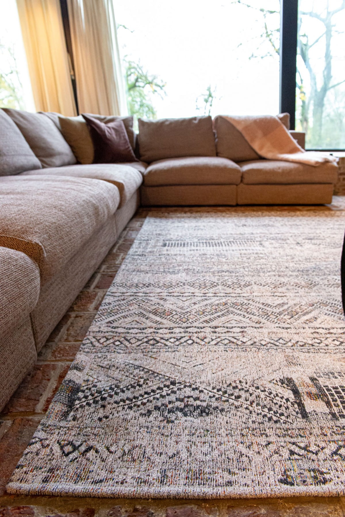 Koberec KILIM MEDINA BÍLÝ béžový