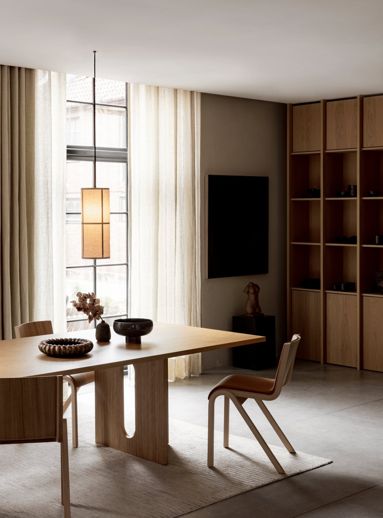 HASHIRA linen pendant lamp