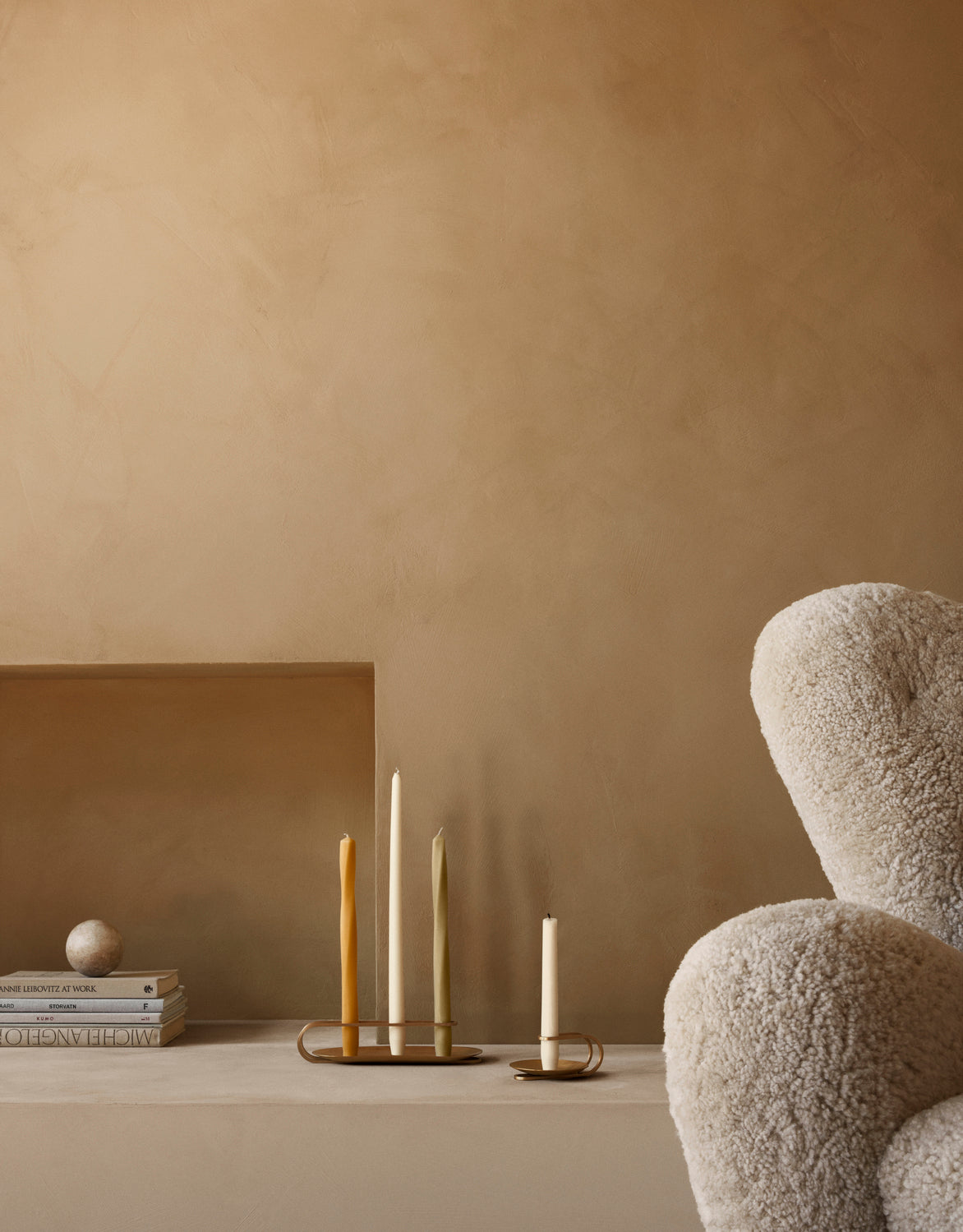 CLIP brass candlestick