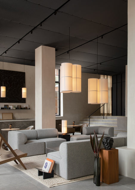 HASHIRA linen pendant lamp