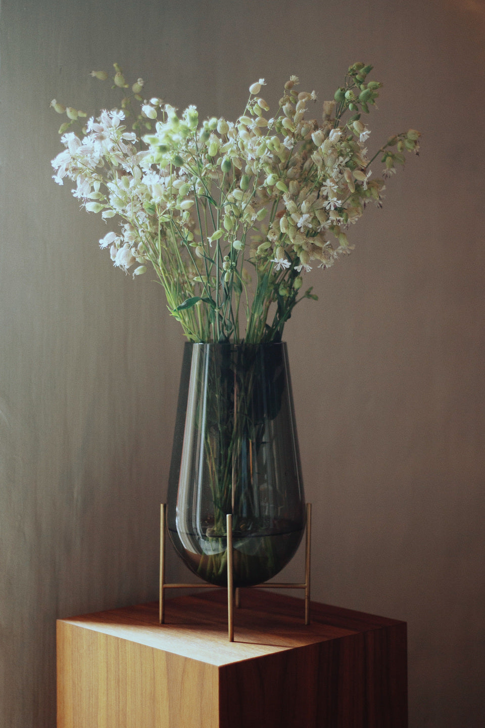 Váza ÉCHASSE zelené sklo