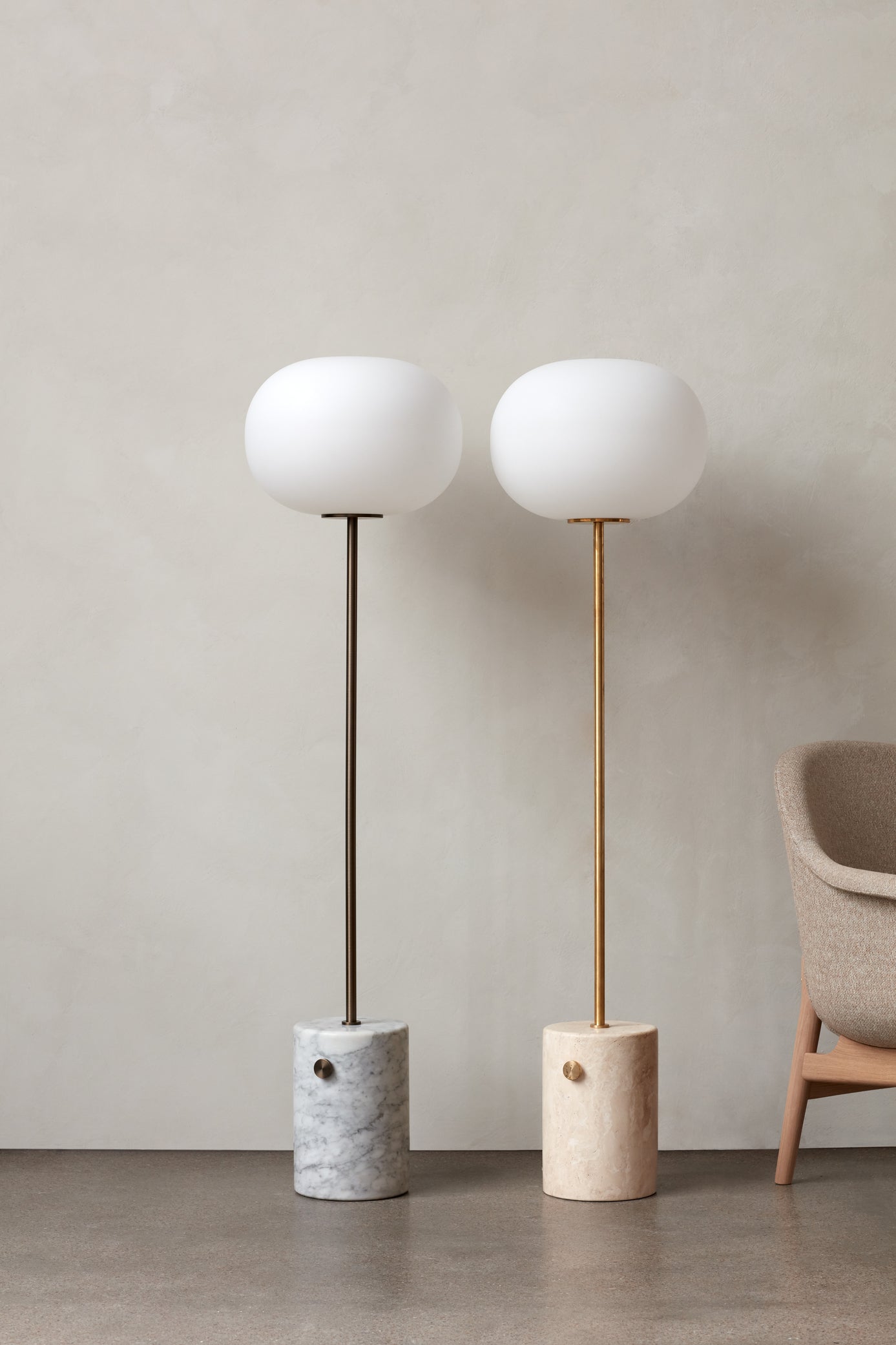 JWDA Floor Lamp White Marble