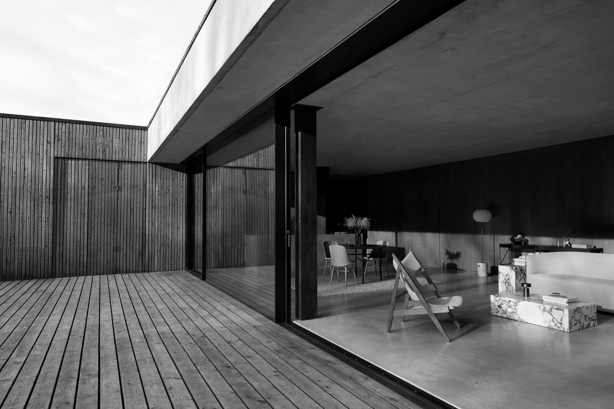 JWDA Floor Lamp White Marble